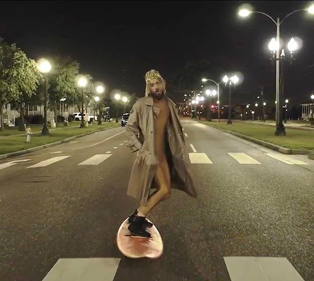 I’m addicted to what I think makes sense to call skurfing 😭 (or “street surfing”?). a @boostedboards mini x w 20mph motor drilled to a beater surfboard - KEY - the foam between them.  the foam creates a softer lean for groovier/snowier/waterier carves. 😂. #muchtoobro but regardless. freeway off ramps are incredible.  don’t do any of this btw.  but if you do, let’s crew.