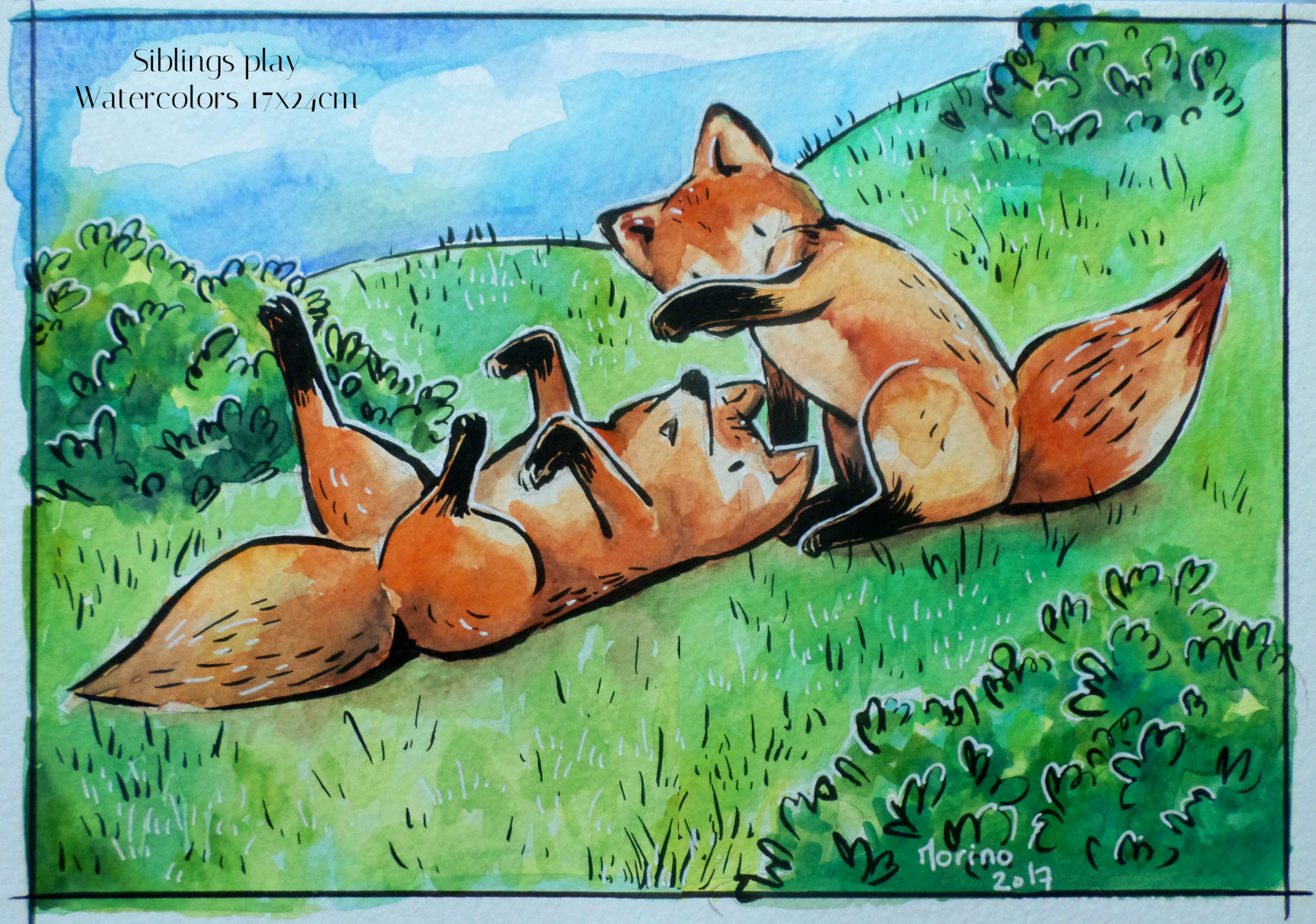 Siblings play