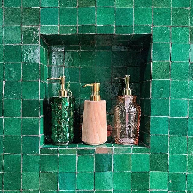 Green With Envy with these gorgeous tiles from @cletile &amp; @studiodiy 💕
These beautiful green tiles definitely make a stunning feature in any space. 💕
.
.
.
.
#greentiles #handmade #tiles #green #greenwithenvy #design&nbsp;#archilovers&nbsp;#hom