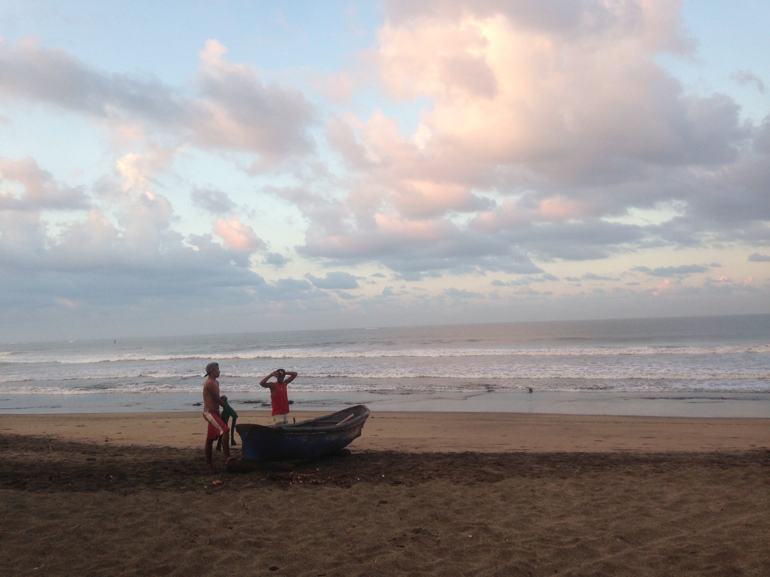5:30 AM - two young fishermen. 