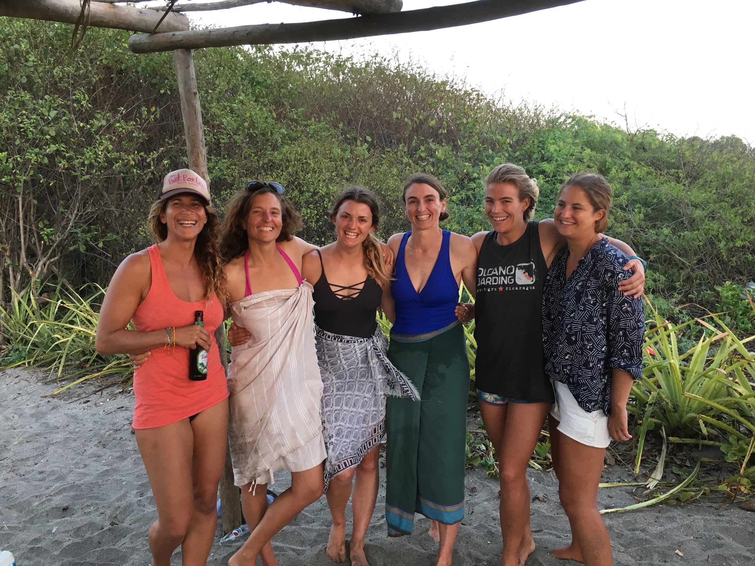 Aura, Chloe, Annie and I with the awesome ladies from Stowell Lake Farm/Guayaki. 