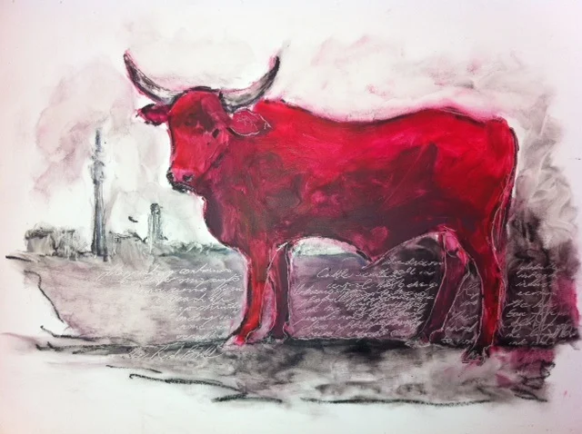 Red Bull, by Sarah Britten, lipstick artist.