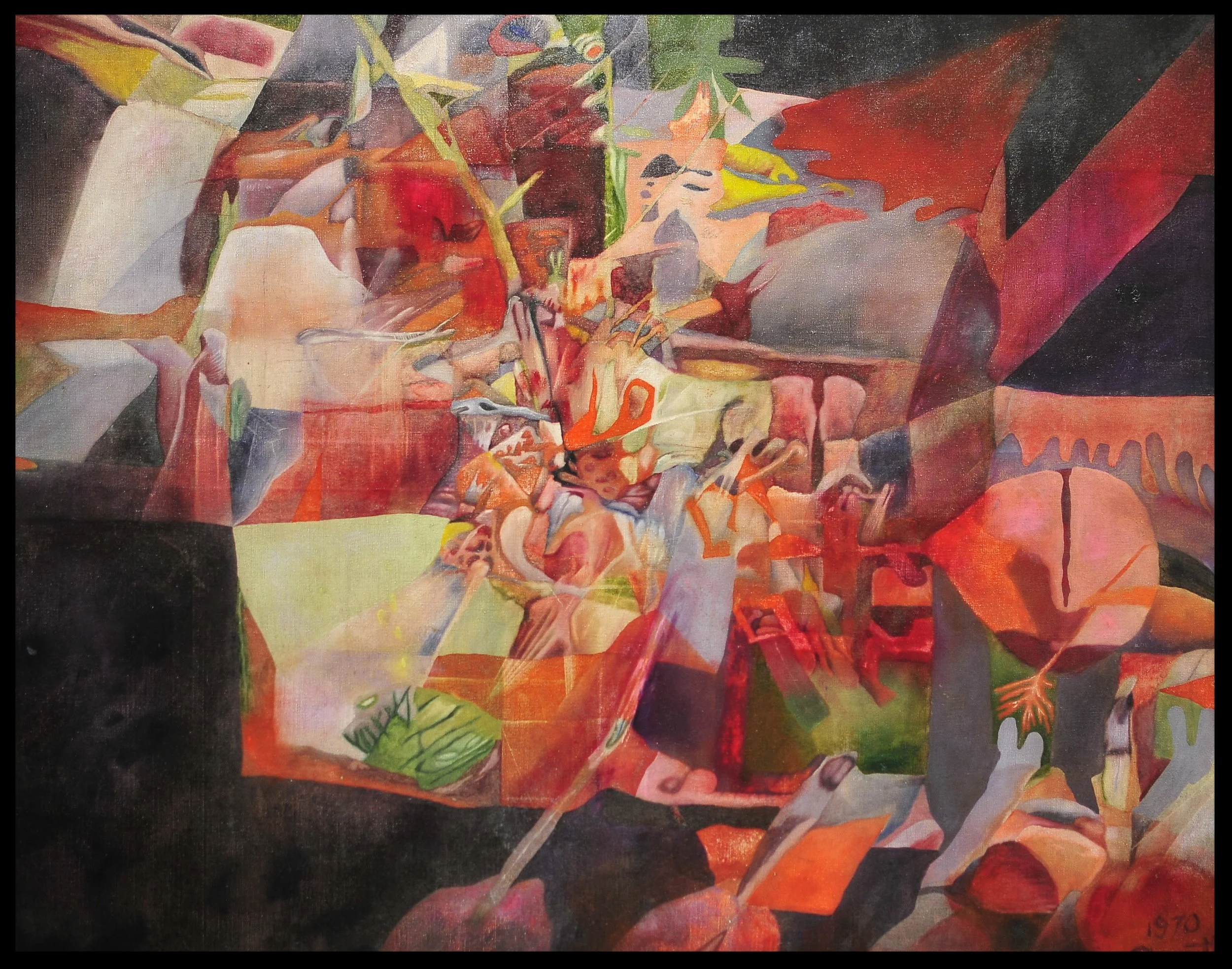 Title: 'Silent Cataclysm' , 1970 Media: Oil on canvas Size: 117 x 94 cm Location: Bruce Sherratt Gallery, Bali