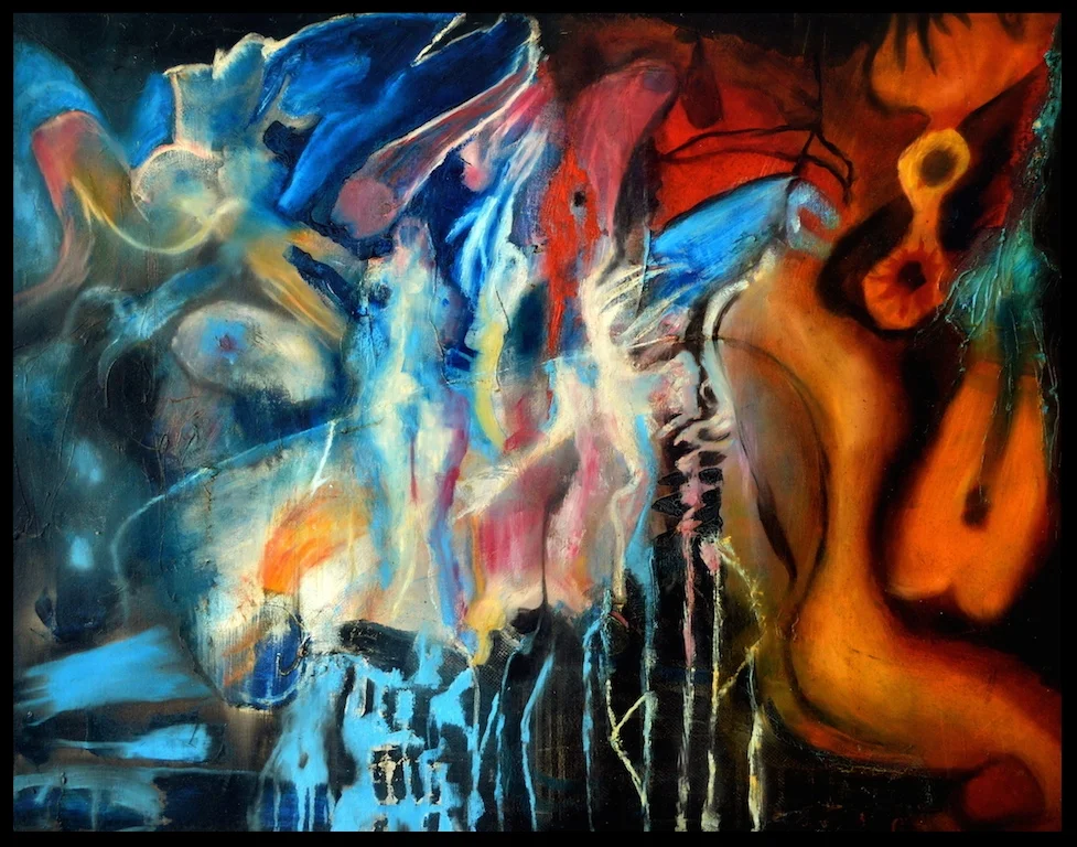 Title: 'Rhythm Of The Libido’ 2008 Medium: Oil paint on canvas Size: 100 x 86 cm Location: Bruce Sherratt Gallery, Bali