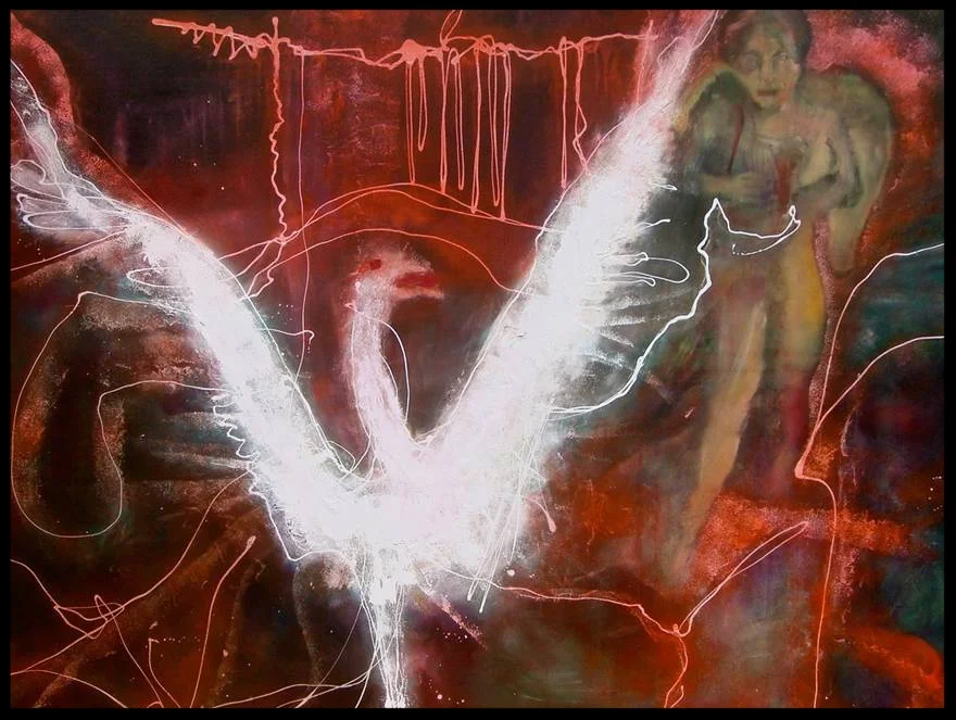 Risen from the Underworld, 2010 Medium: Oil on canvas Size: 150 x 200 cm Location: Bruce Sherratt Gallery, Bali