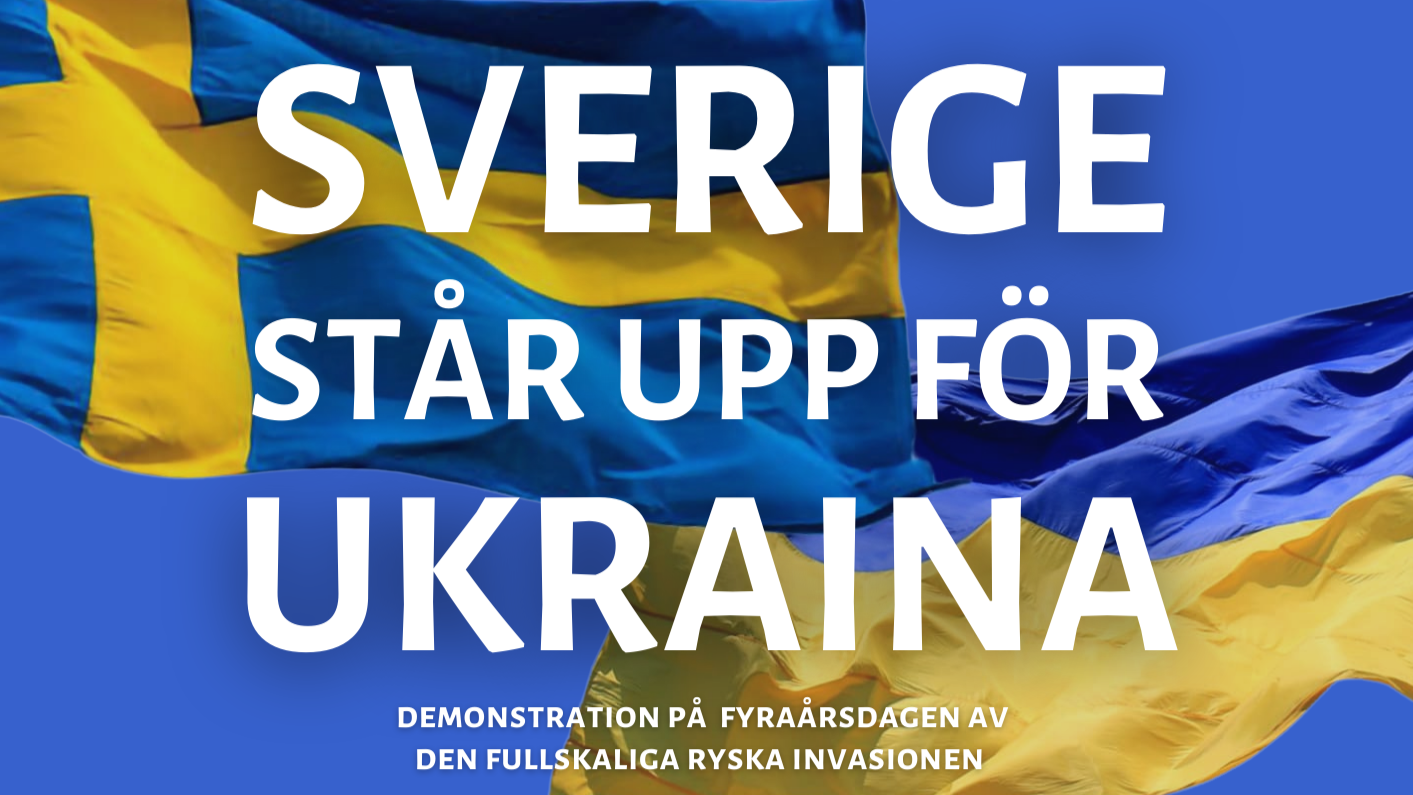 Sverige står upp för Ukraina