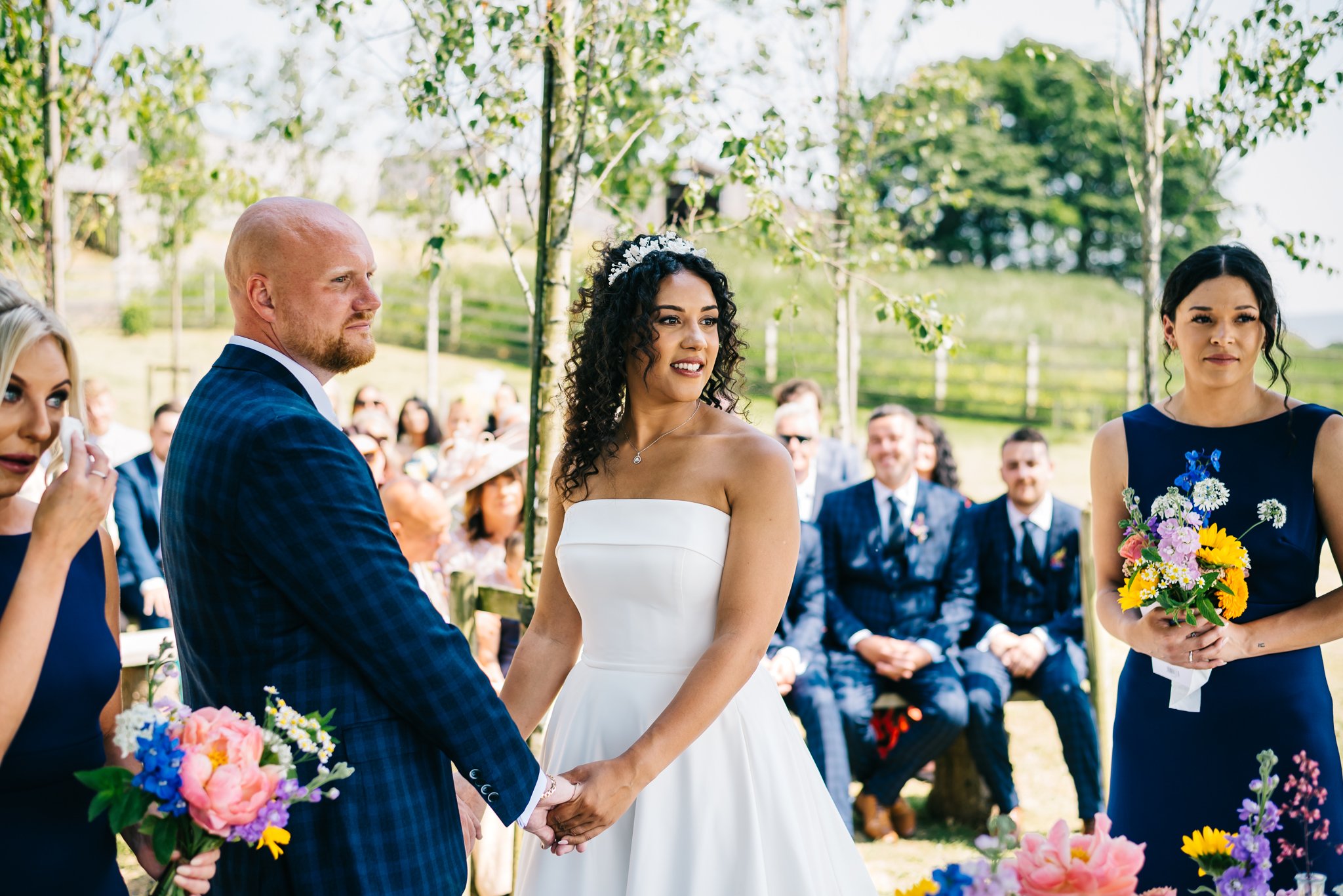 Bashall Barn Outdoor Wedding Ceremony Photography 