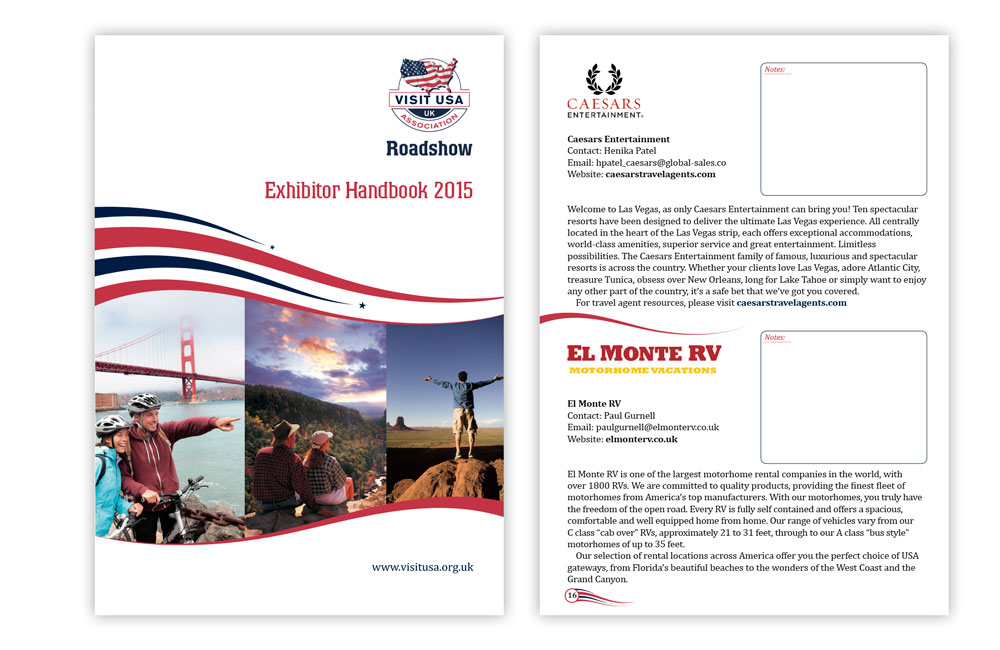 Travel Planner 2021 catalog/brochure cover for Visit USA Association UK. 