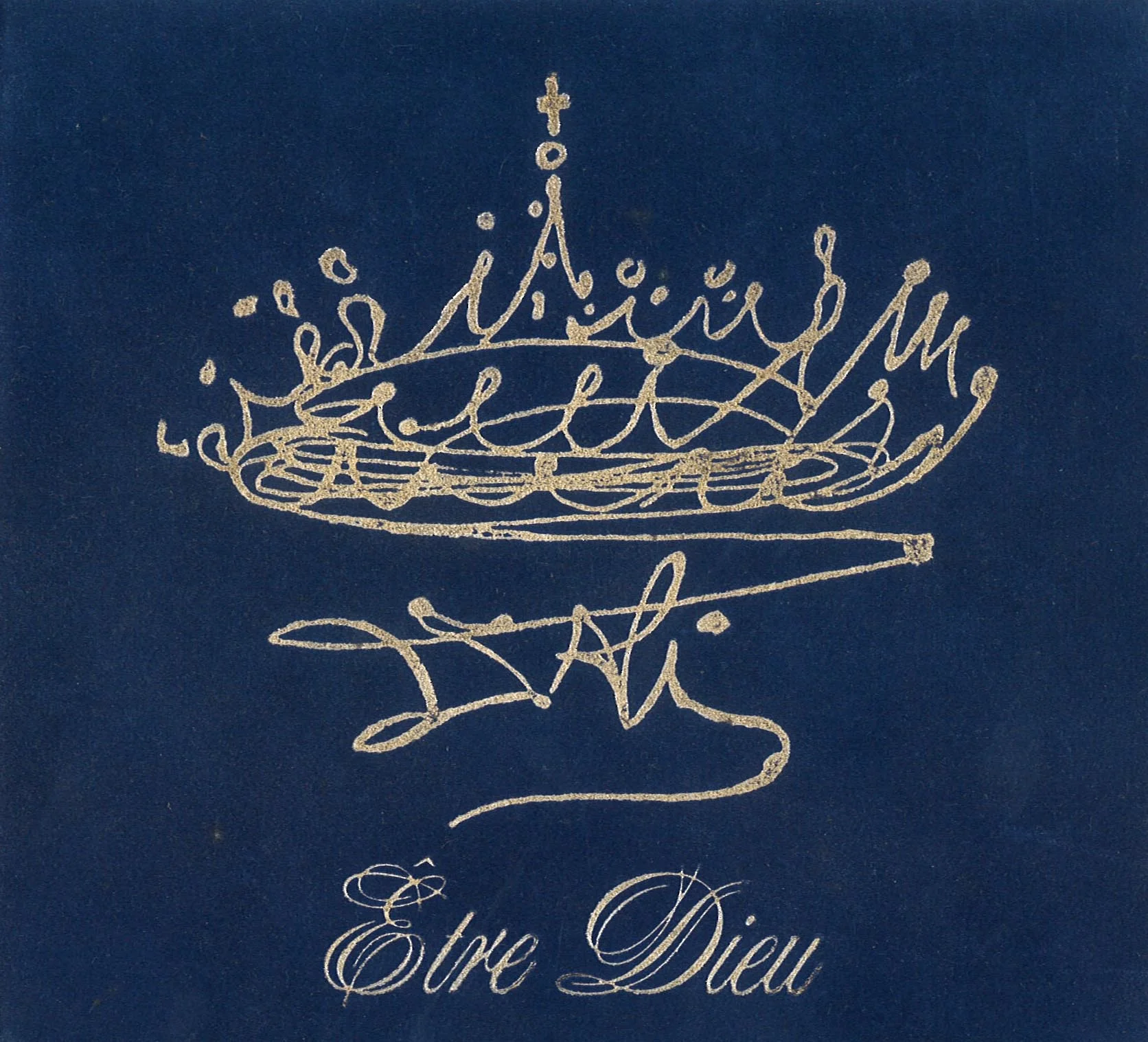 Cover by SALVADOR DALI for “Être Dieu” (To Be God), opera-poem in six parts. Music by IGOR WAKHEVITCH (Eurostar Rec.) EMI sound studio - Paris Boulogne.