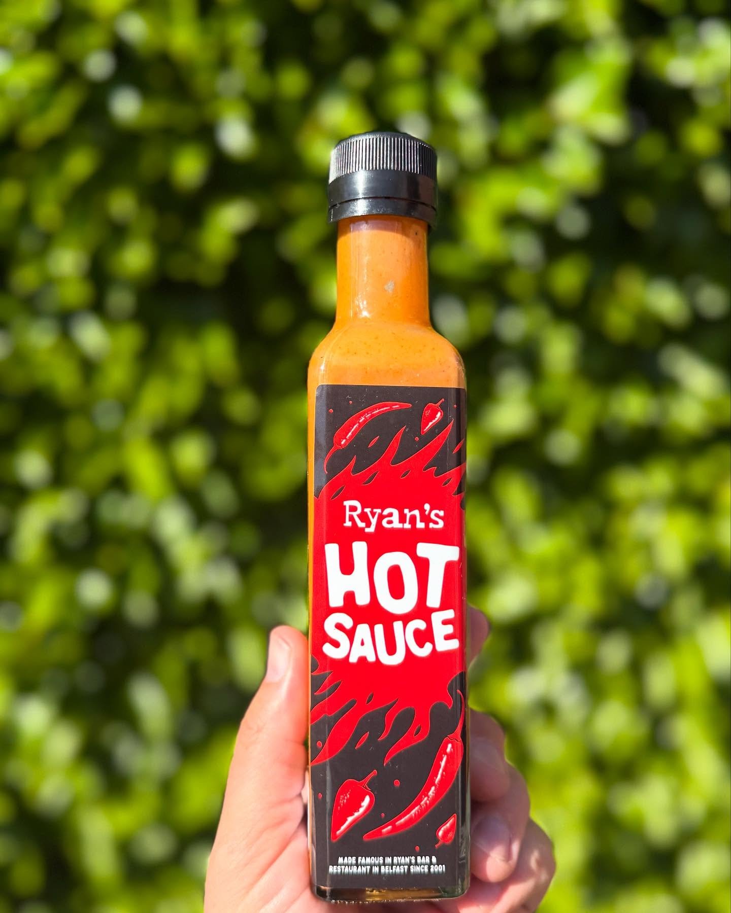 A perfect addition to your BBQ. 

Grab your bottle of Ryan&rsquo;s Hot Sauce from @ryansbelfast 

#RyansHotSauce