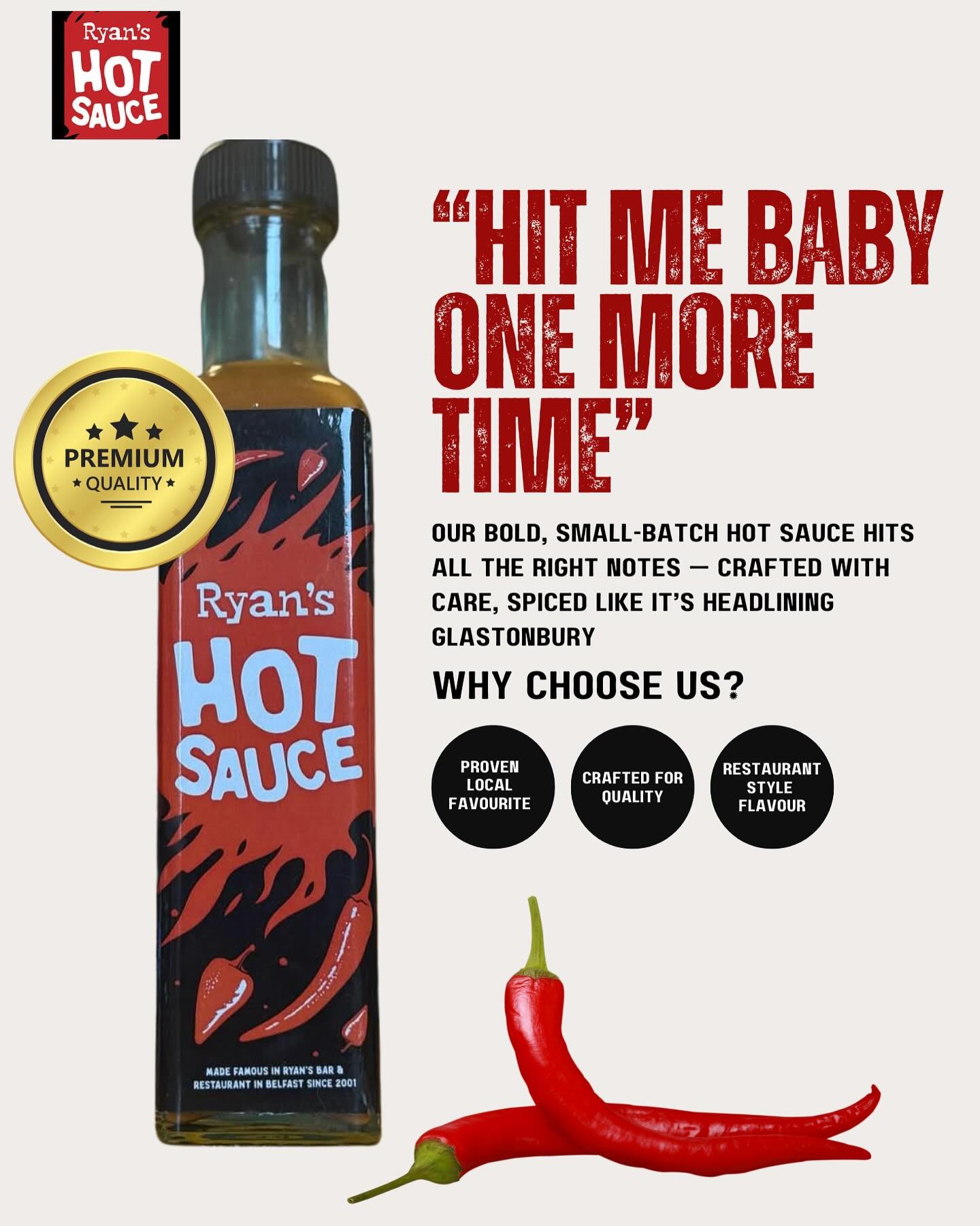 If you ever needed a sign, this is it! 🤩

Available to purchase only at @ryansbelfast 

#RyansHotSauce