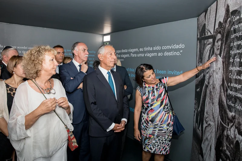 Pictured far left - Margarida Ramalho - Author, Historian and Curator of the Fronteira da Paz Museum
