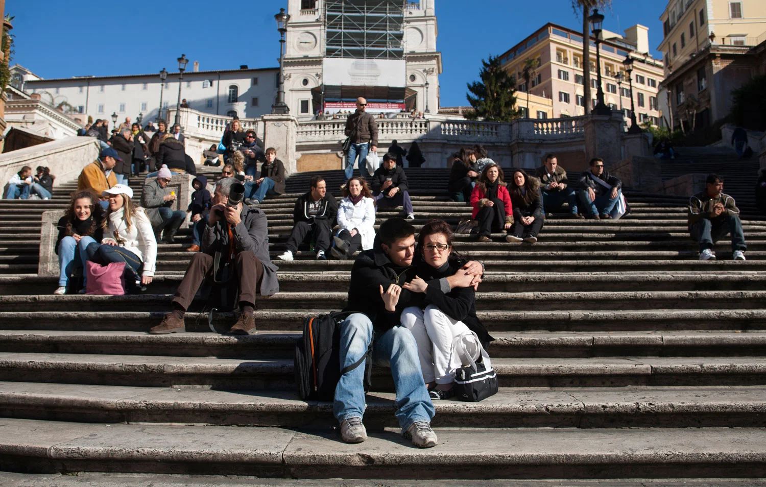 The Spanish Steps are for lovers