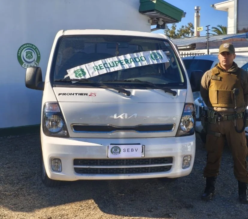 SEBV Ñuble recupera camioneta robada en la Región Metropolitana y detiene a imputado por receptación