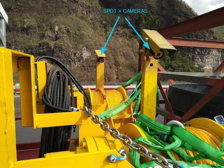 Spot X real-time cameras on dredging equipment
