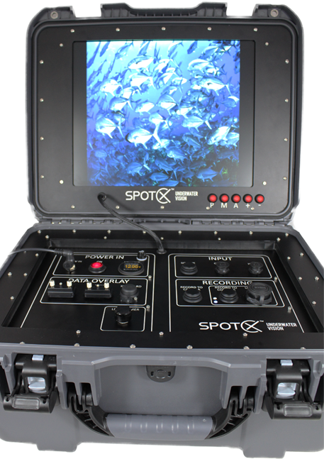 TOPSIDE CONSOLE | 17" Sunlight-readable Monitor | Pro Squid 2 Video Input &amp; Control | Optional GPS &amp; Depth Overlay/AHD Input/ Overlay Recorder