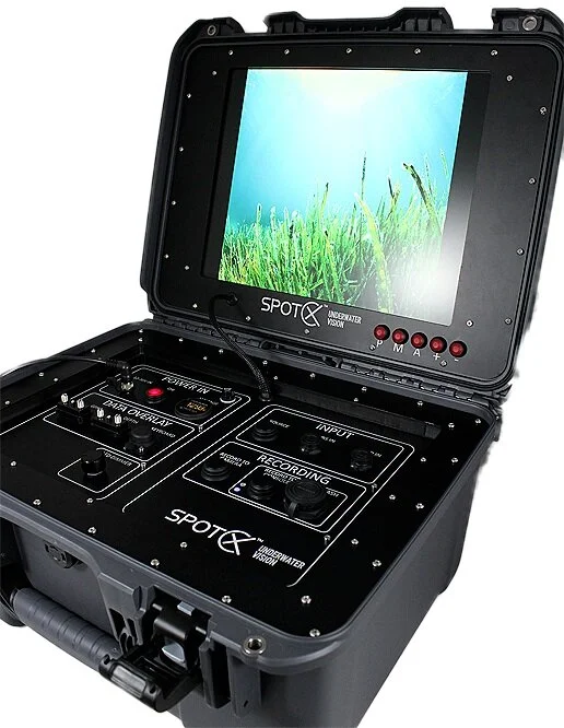 Spot X real-time drop camera topside monitor left side