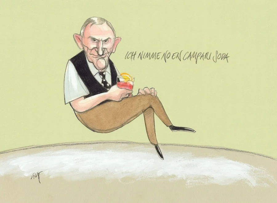 DOMINIQUE GRANDJEAN (1944 - 2026) SCHOEPFER DES KULTHITS "CAMPARI SODA"