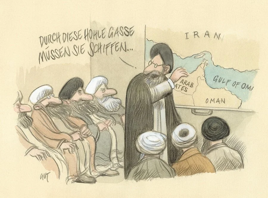 DIE STRASSE VON HORMUZ IST DIE EFFEKTIVSTE  WAFFE DES IRAN .