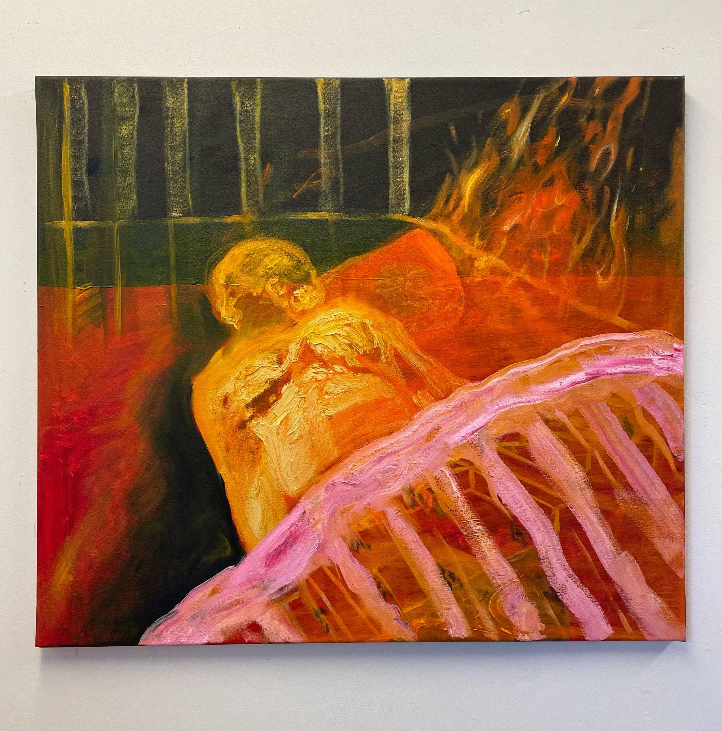 "Night" oil on canvas 71x80 cm, 2023