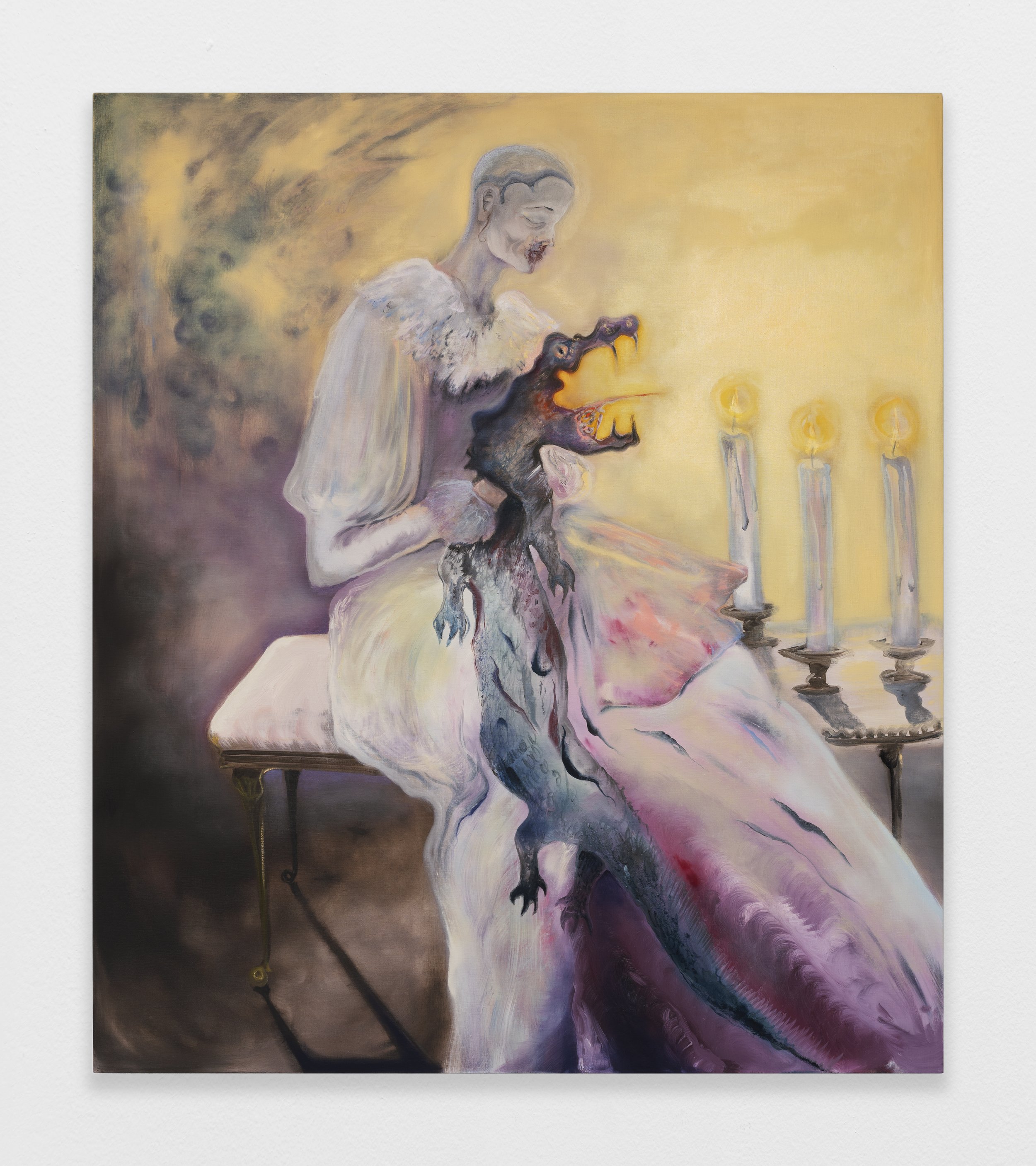 "Mouthpiece" oil on canvas, 150 x 130 cm, 2024