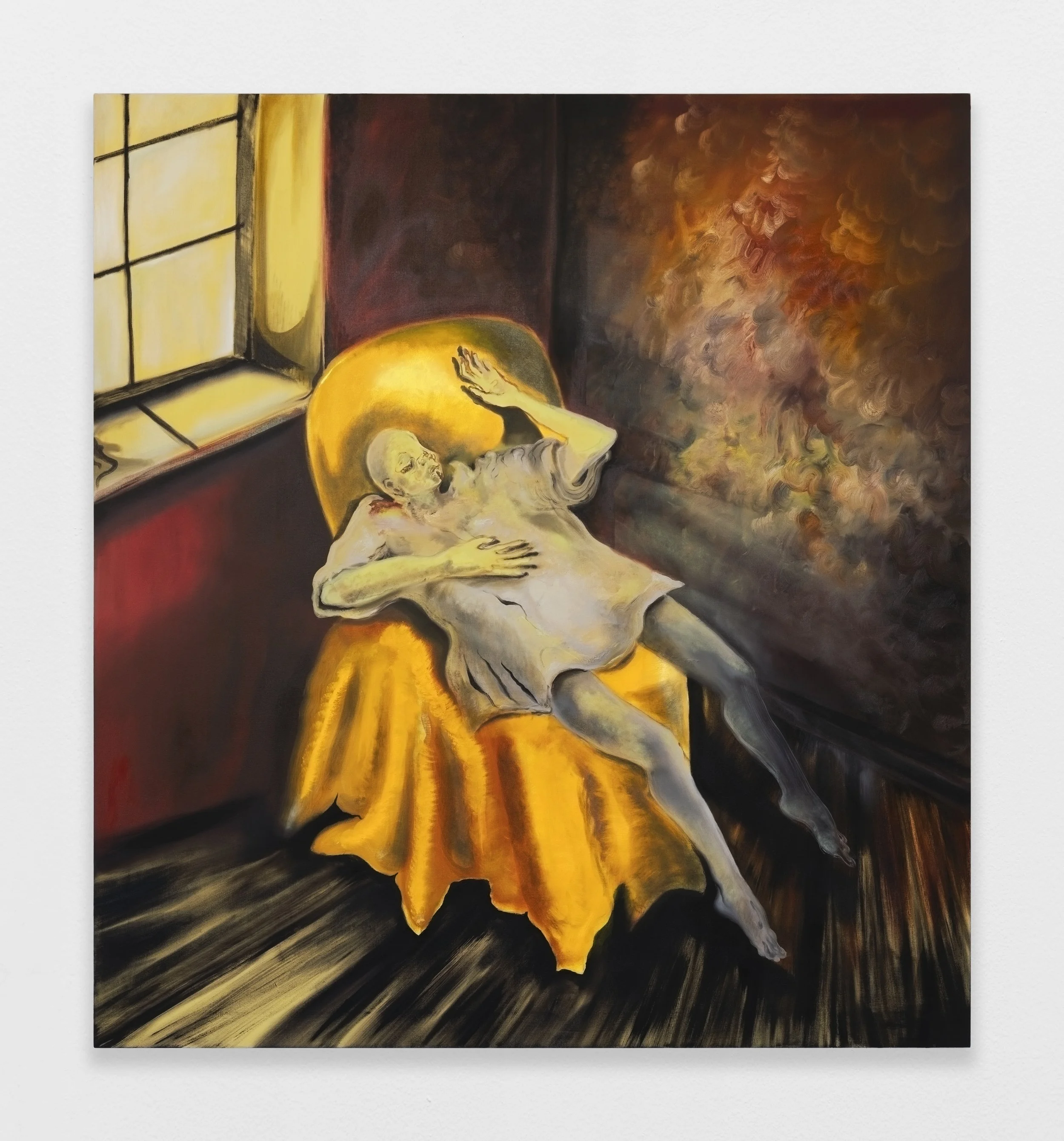 "Weary sleeper" oil on canvas, 180 x 165 cm, 2024