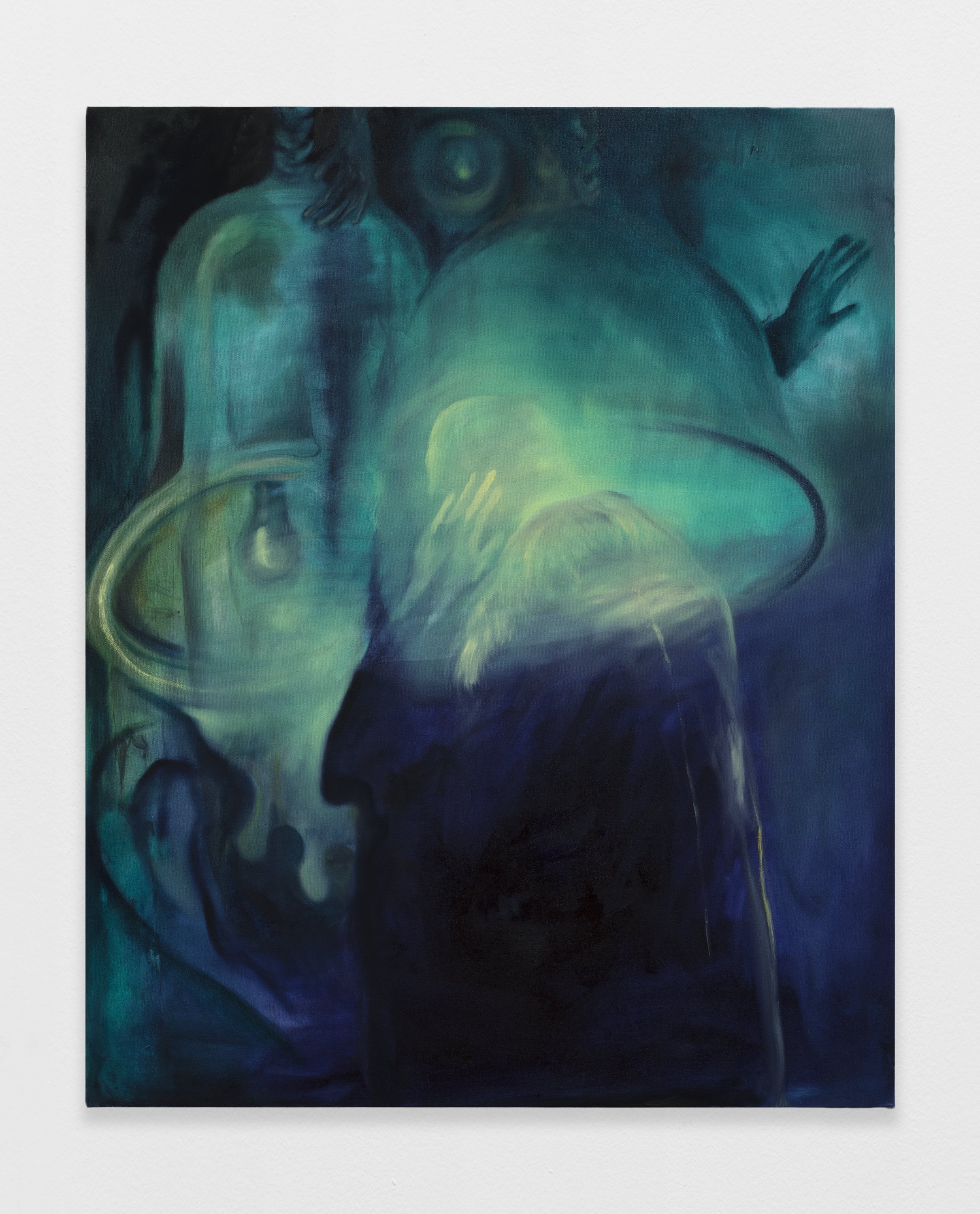 "Ringing" oil on canvas, 134 x 108 cm, 2024