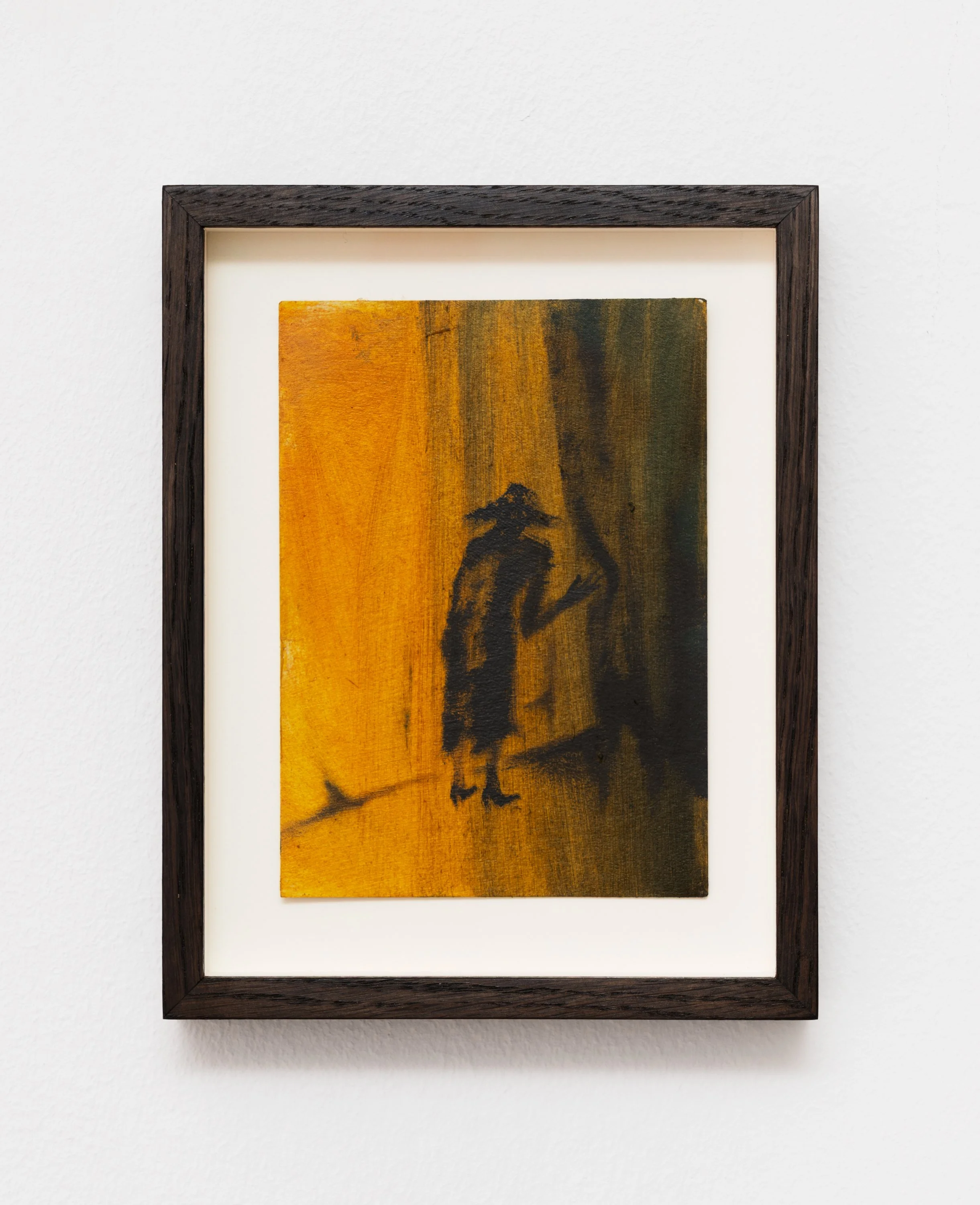 "Looking for courage" oil on board, 10 x 15 cm, 2024