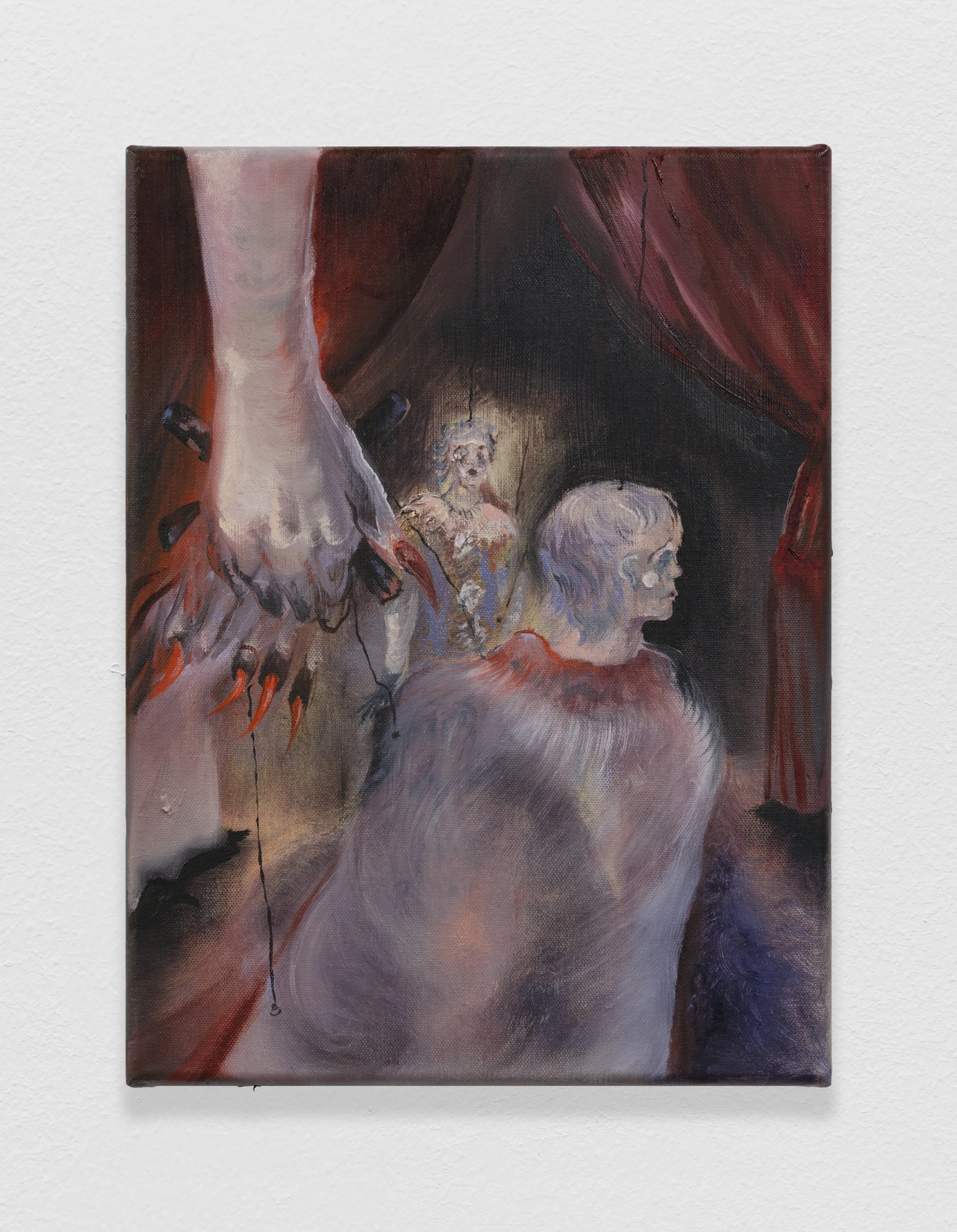 "Marionettes" oil on canvas, 41 x 31 cm, 2024