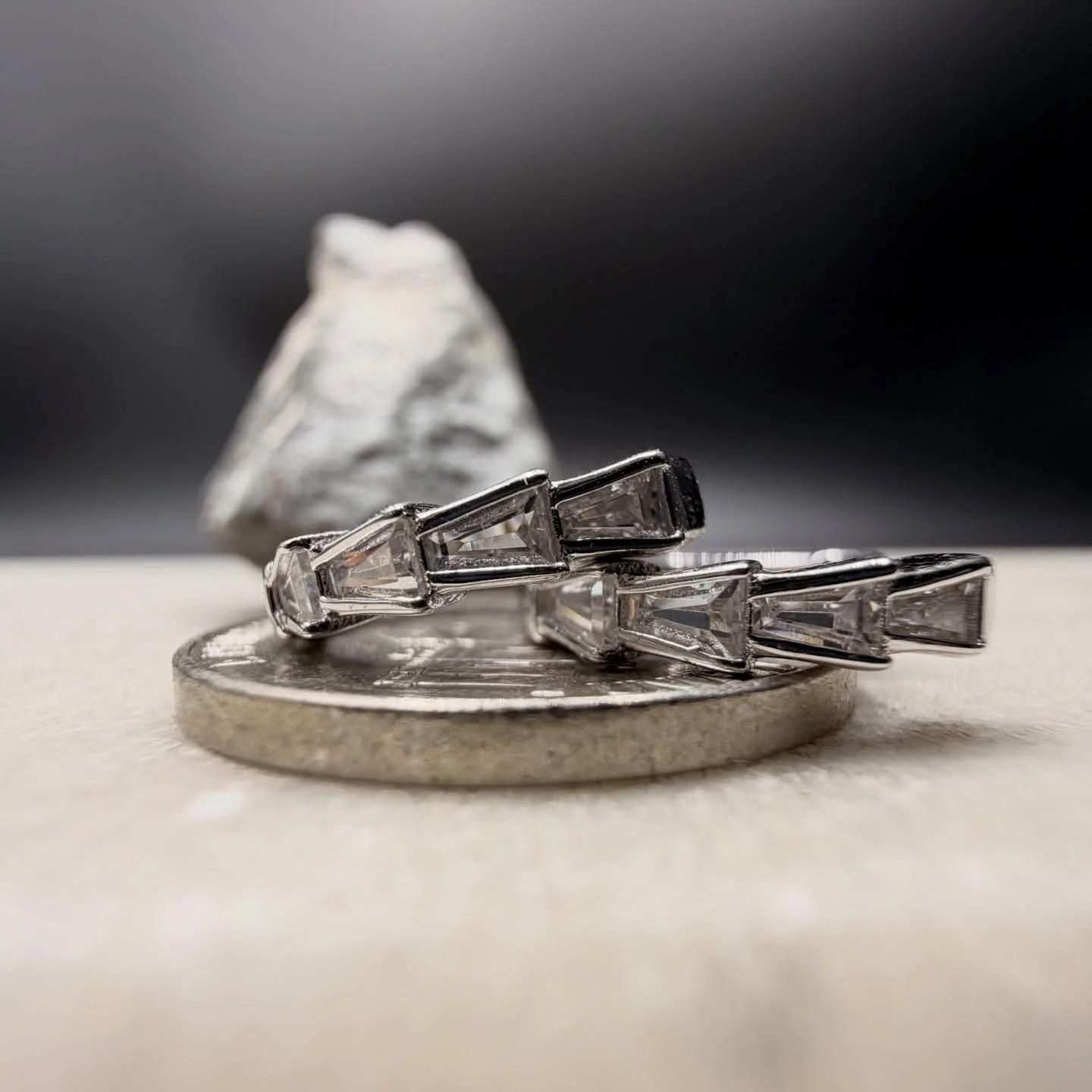 BKB CRYSTAL EDGE HOOPS &bull; 

Our 925 Sterling Silver crystal edge hoop earrings. Tapered Cubic Hoop Earrings bring a sharp, sculpted shine to any look. Designed with precision-cut cubic stones that catch the light from every angle, these hoops add