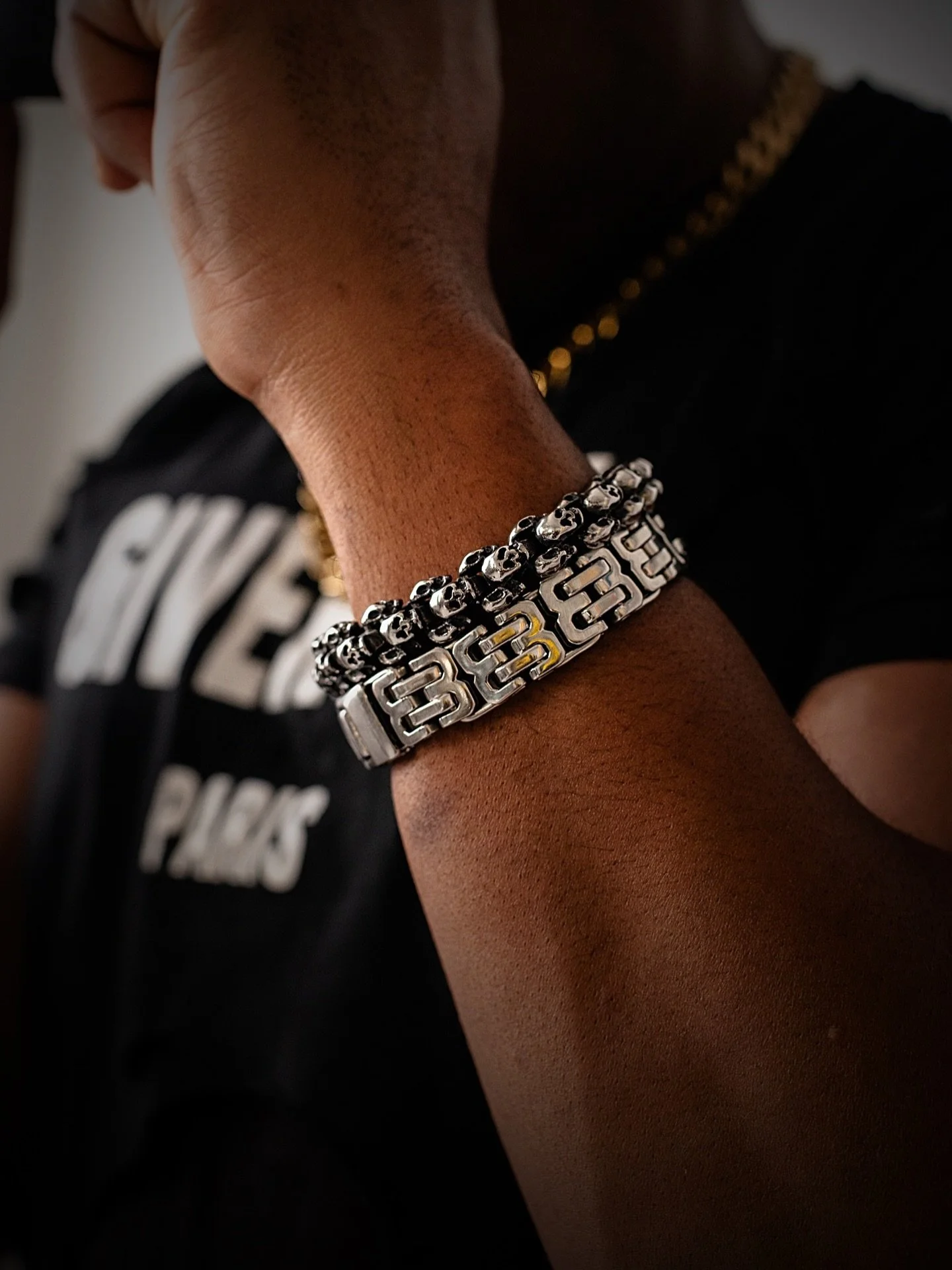 BKB ALL AROUND SKULL 💀 BRACELET &bull; STAINLESS STEEL &bull; 

&bull; LET THE JEWELRY SET THE VIBE 🧾