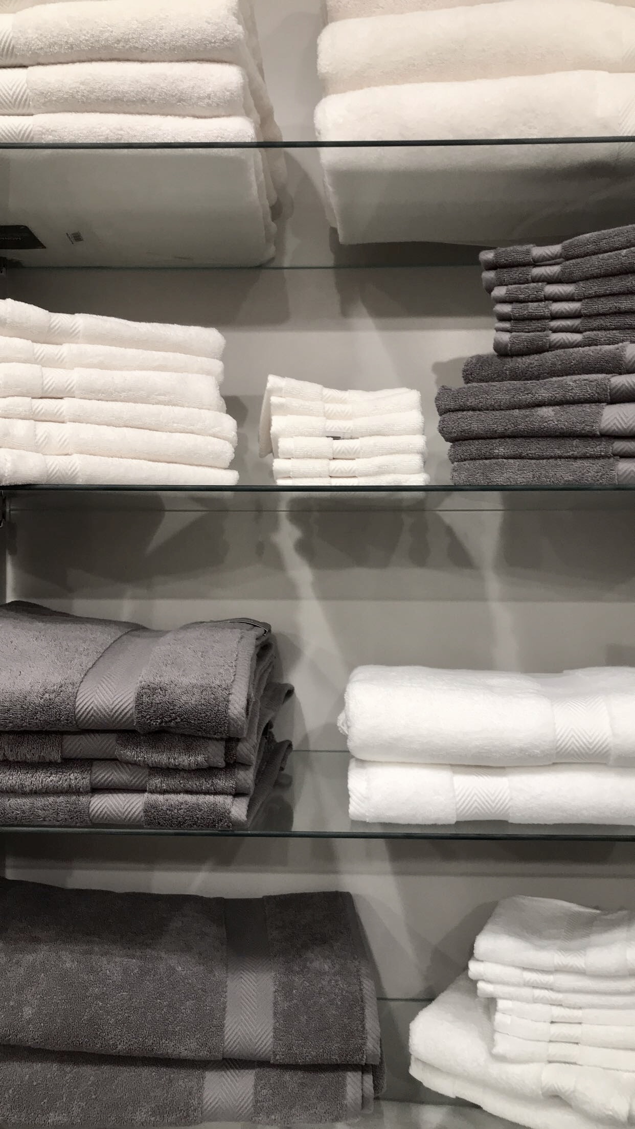 Wash Towel - $6.95, Hand Towel - $12.95, Bath Towel - $24.95, Sheet Towel - $39.95