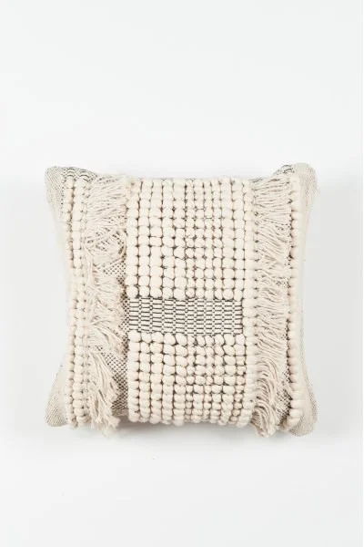 18x18 Cream/Natural Pillow, Amanda’s House Of Elegance (Special Order Only - Minimum Qty 2) ($57.95 each)