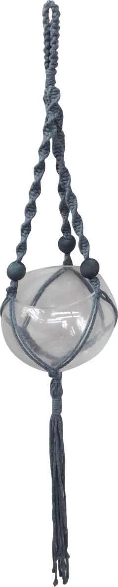 Beaded Hanging Macrame w/ Planter (Blue), Amanda’s House Of Elegance, ($20.95)