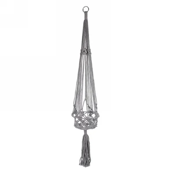 Macrame Hanging Planter w/ Beads in Grey, Amanda’s House Of Elegance ($22.95)