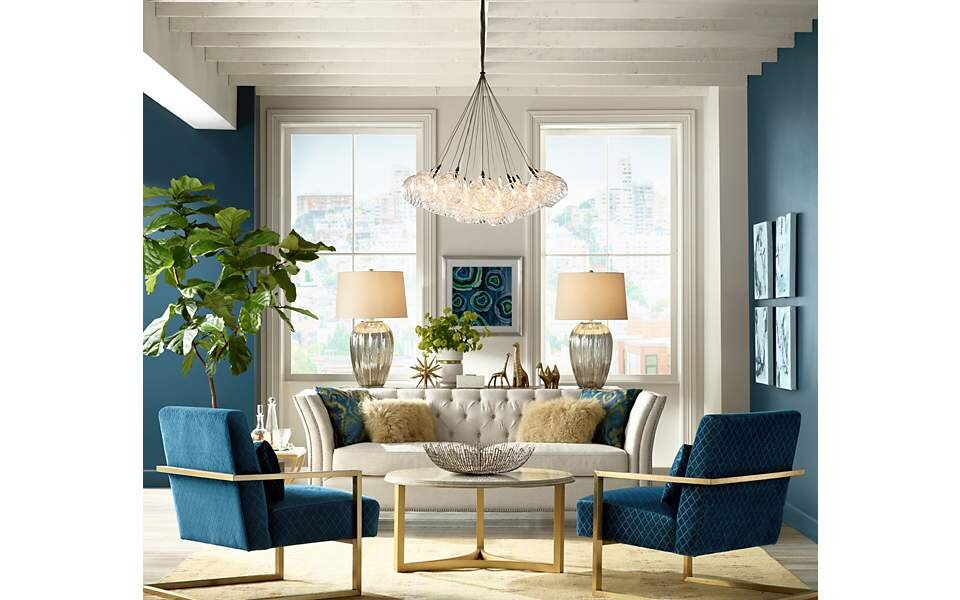 Decorating With Floor And Table Lamps, Chandelier Floor Standing Lamps For Living Room