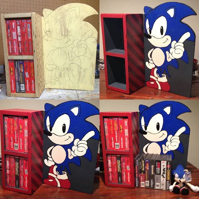 Throwback to Sega Genesis game case I crafted for a craft based gift exchange in 2015.  #sonicthehedgehog #segagenesis #gottagofast