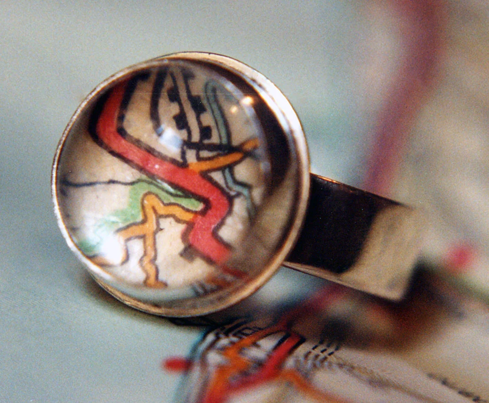 Italian Road Map Ring