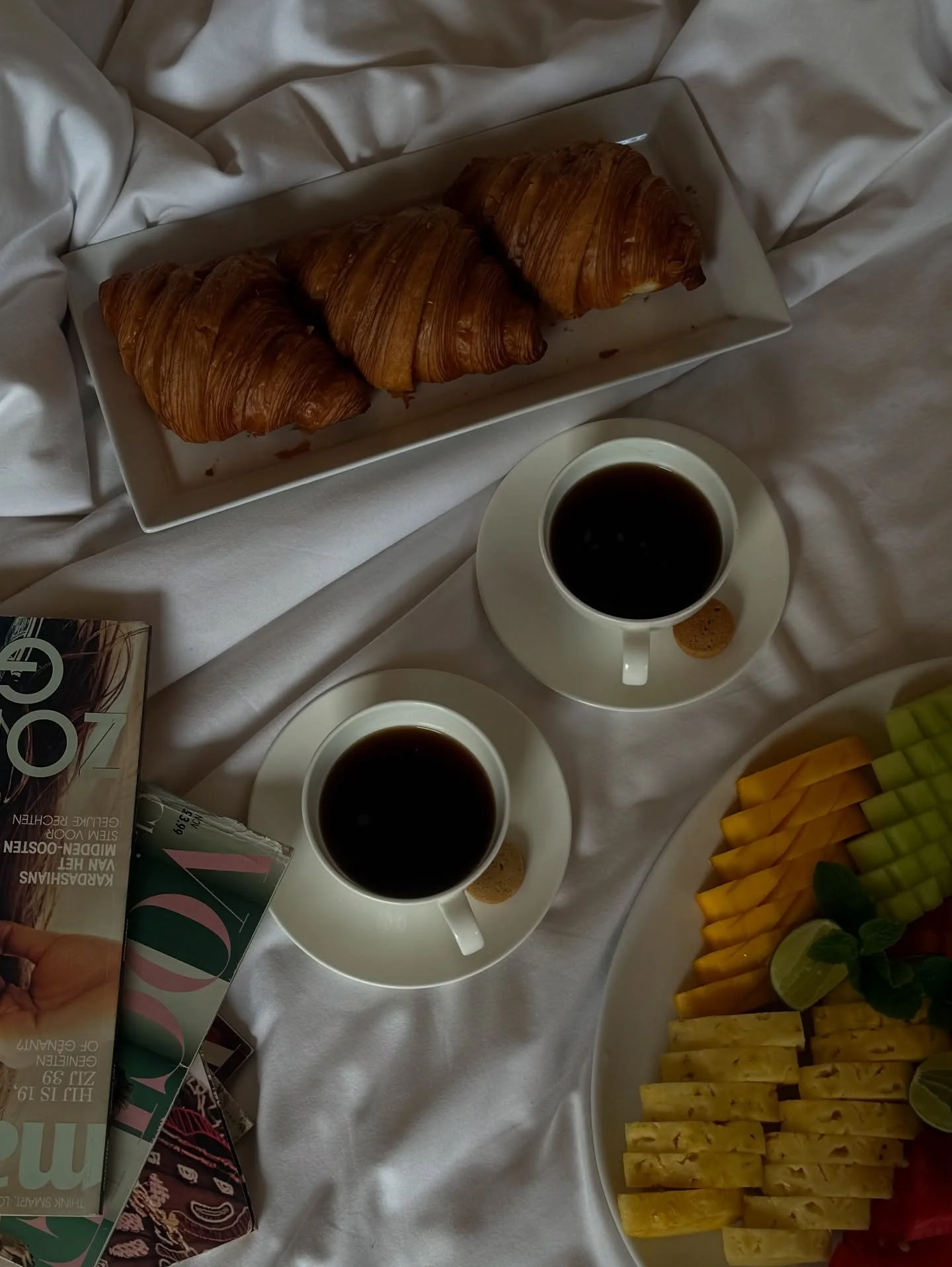 Where breakfast should be.