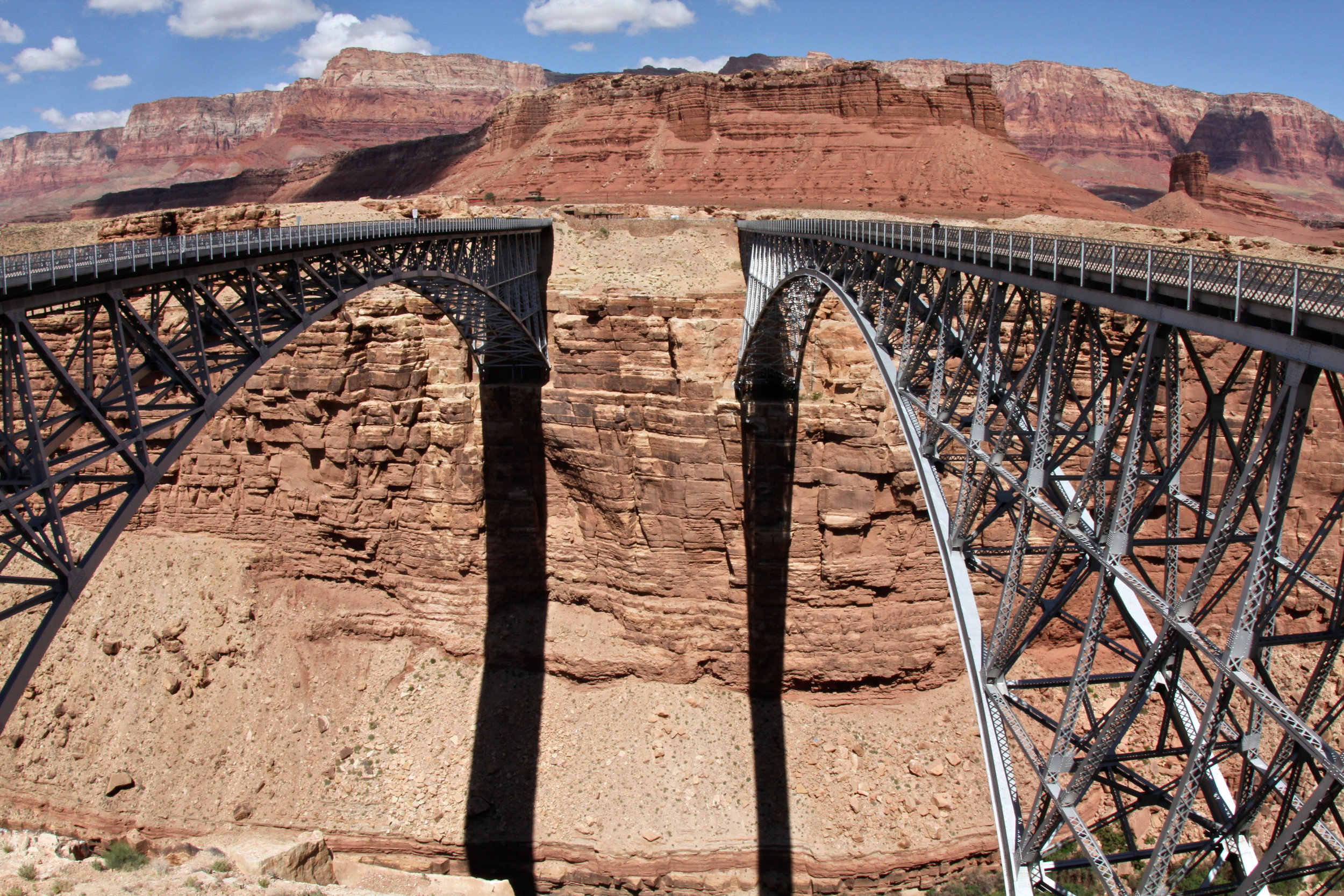  Navajo Bridge, Arizona.&nbsp;(with a fish eye lens.) 