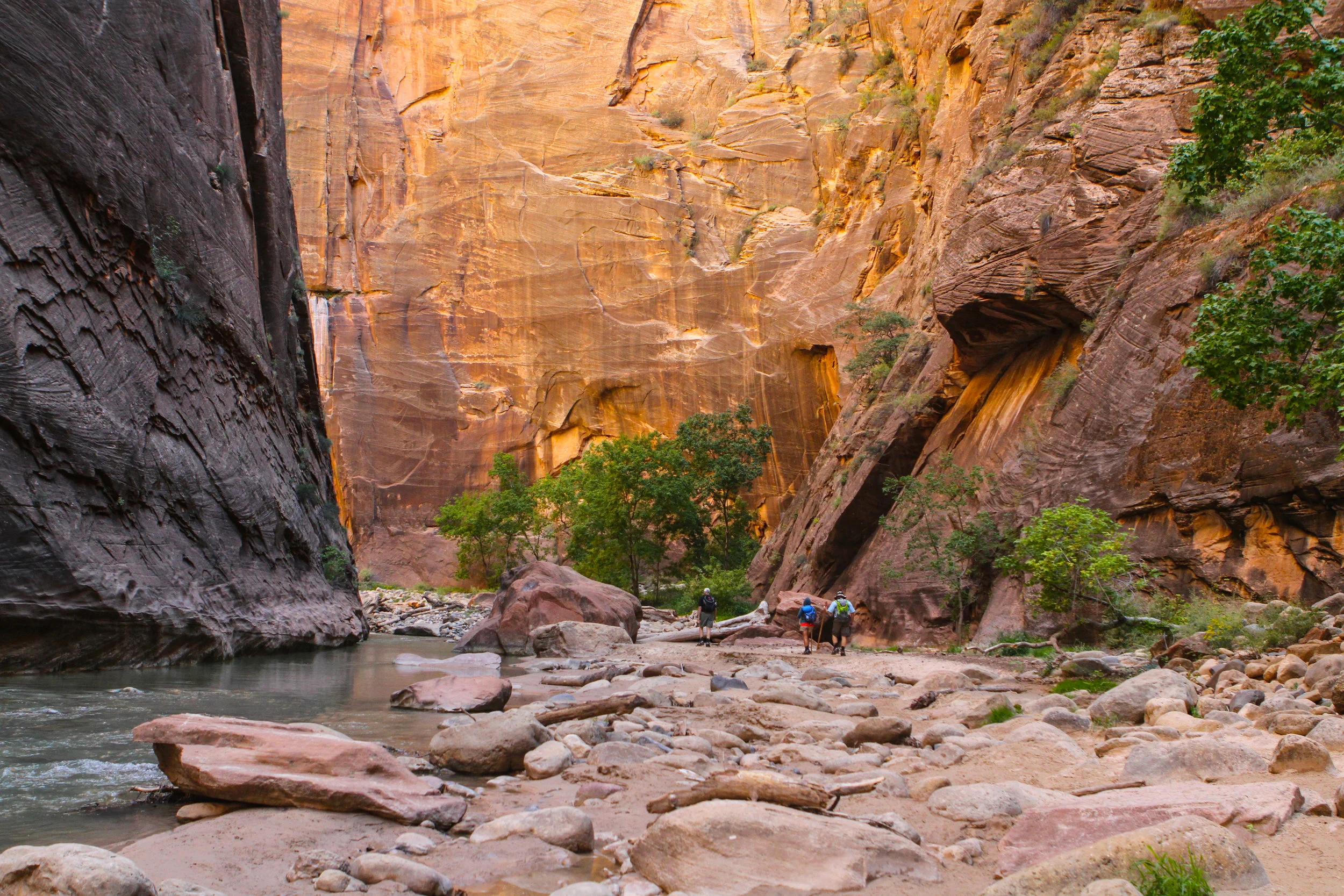  The Narrows of Zion National Park, Utah. (Our friends Lee &amp; Leslie) 
