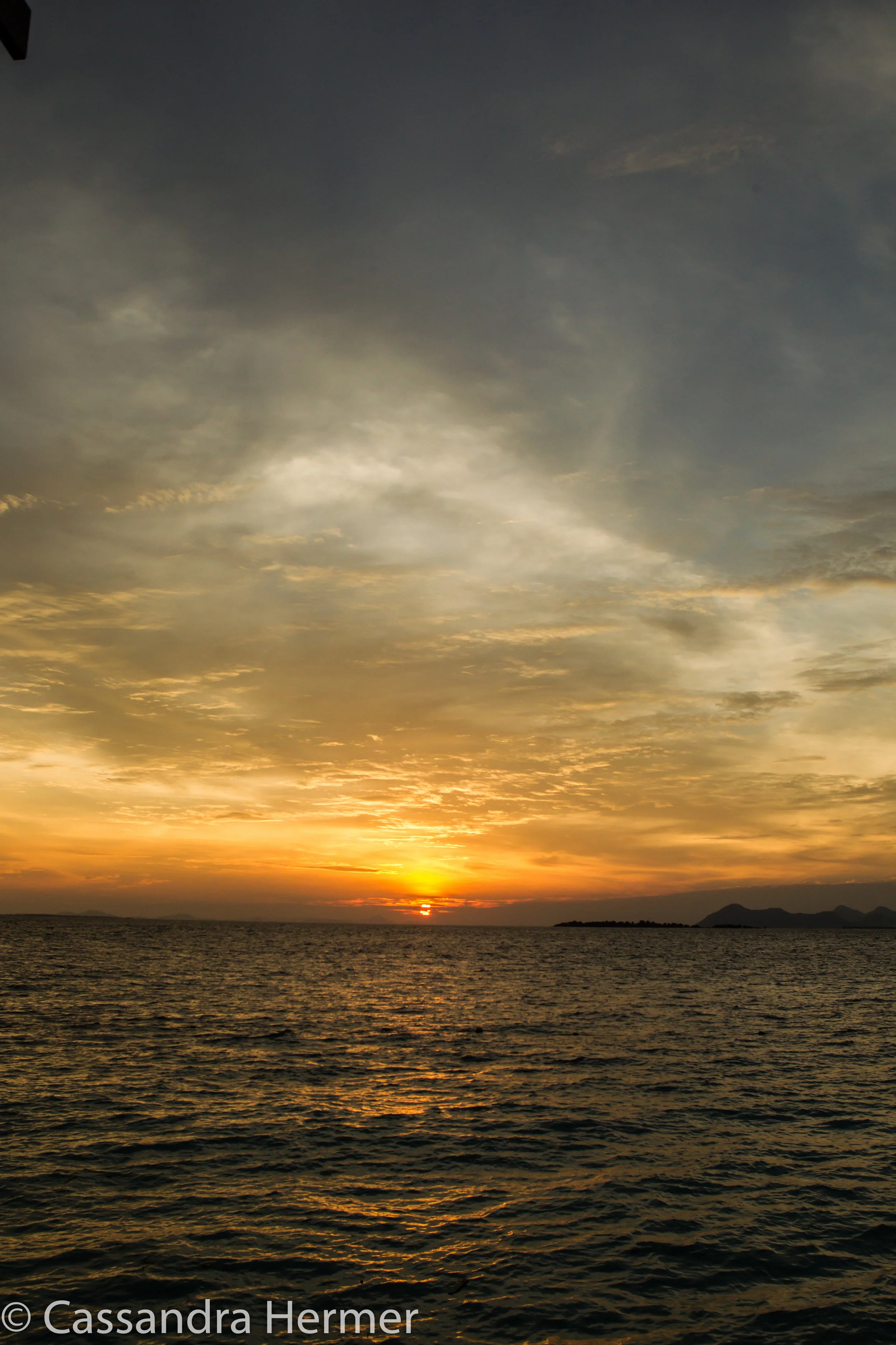  Another beautiful sunset over the Celebes Sea 