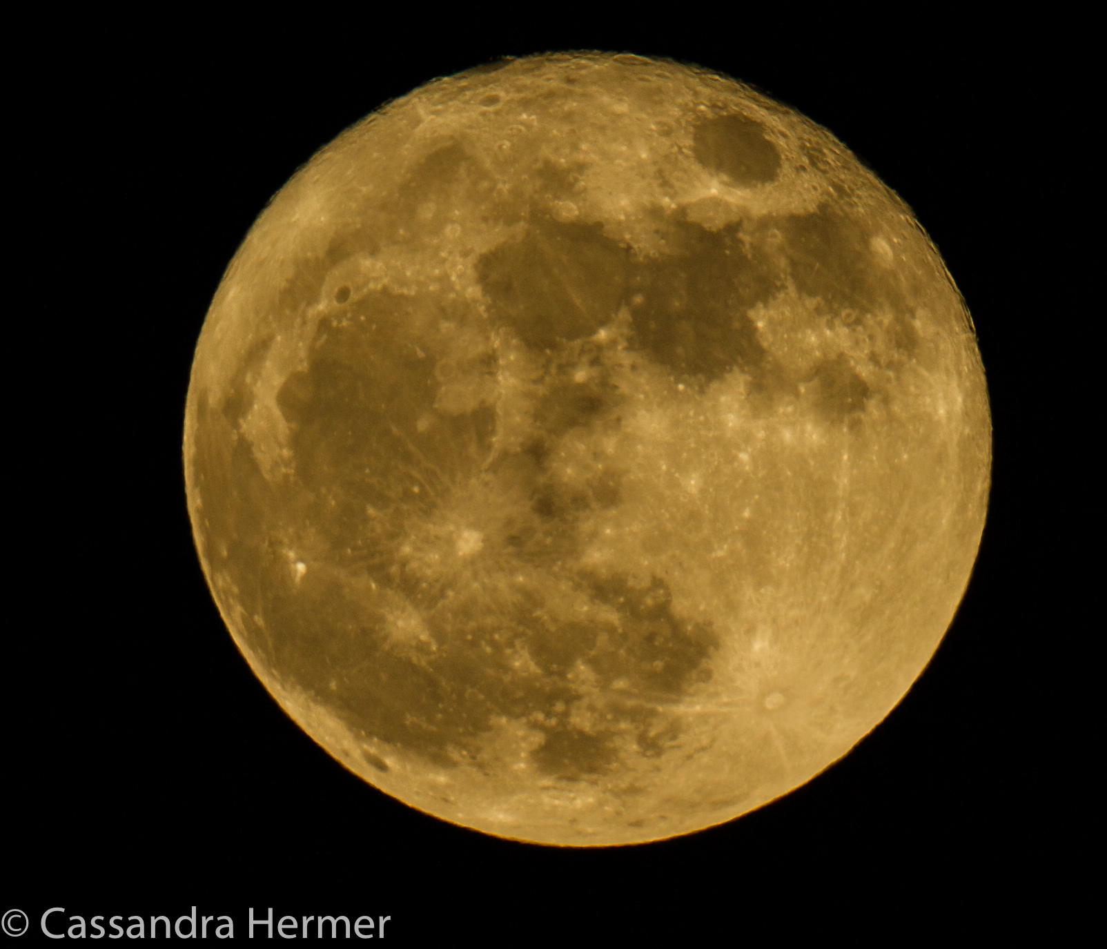  A full moon, Huntington Beach, California 