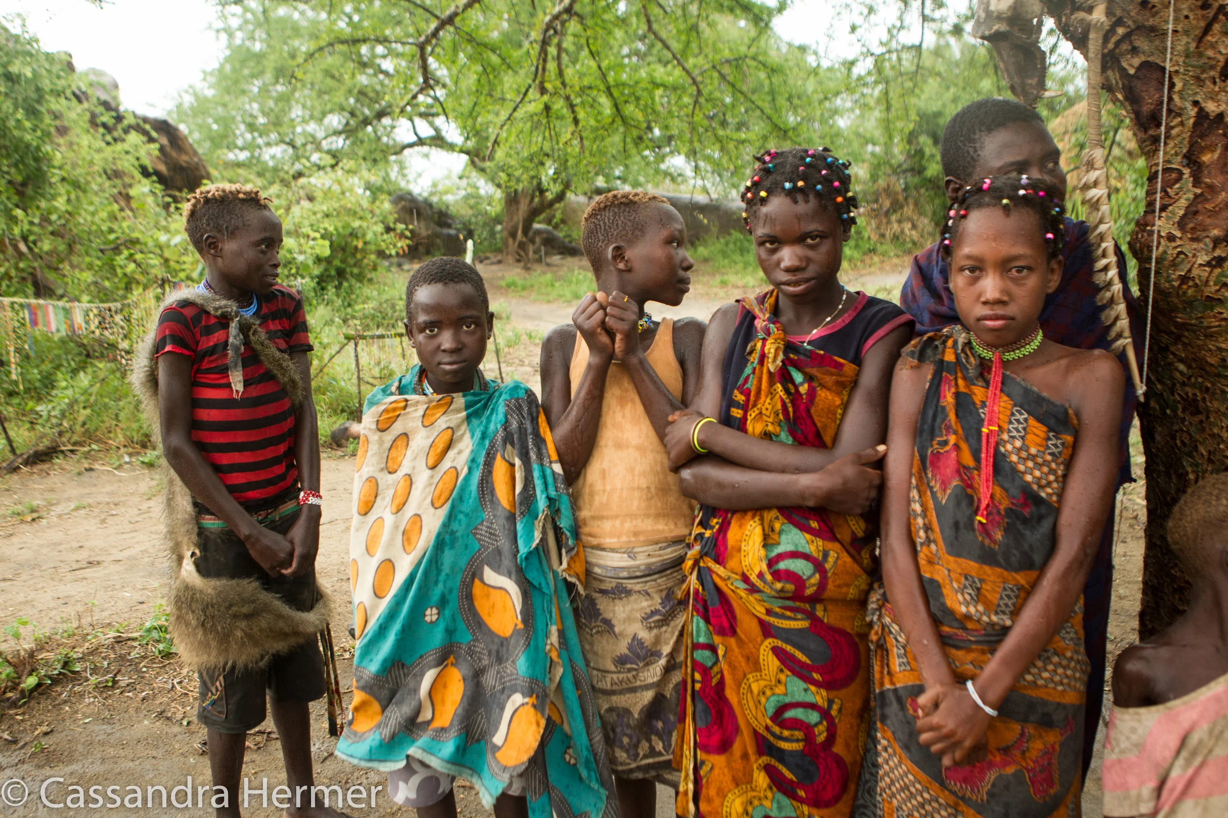  A visit to the Hadazbe village. A primitive tribe of about 30. There are about only 1000 of the Hadazbe's left.They live in grass type huts and are hunters/gathers. 