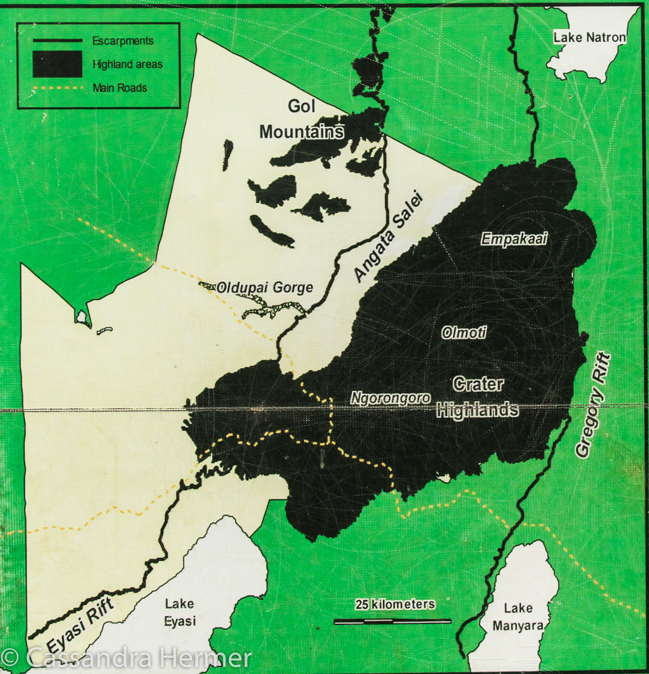  Map of the Ngorongoro Crater 