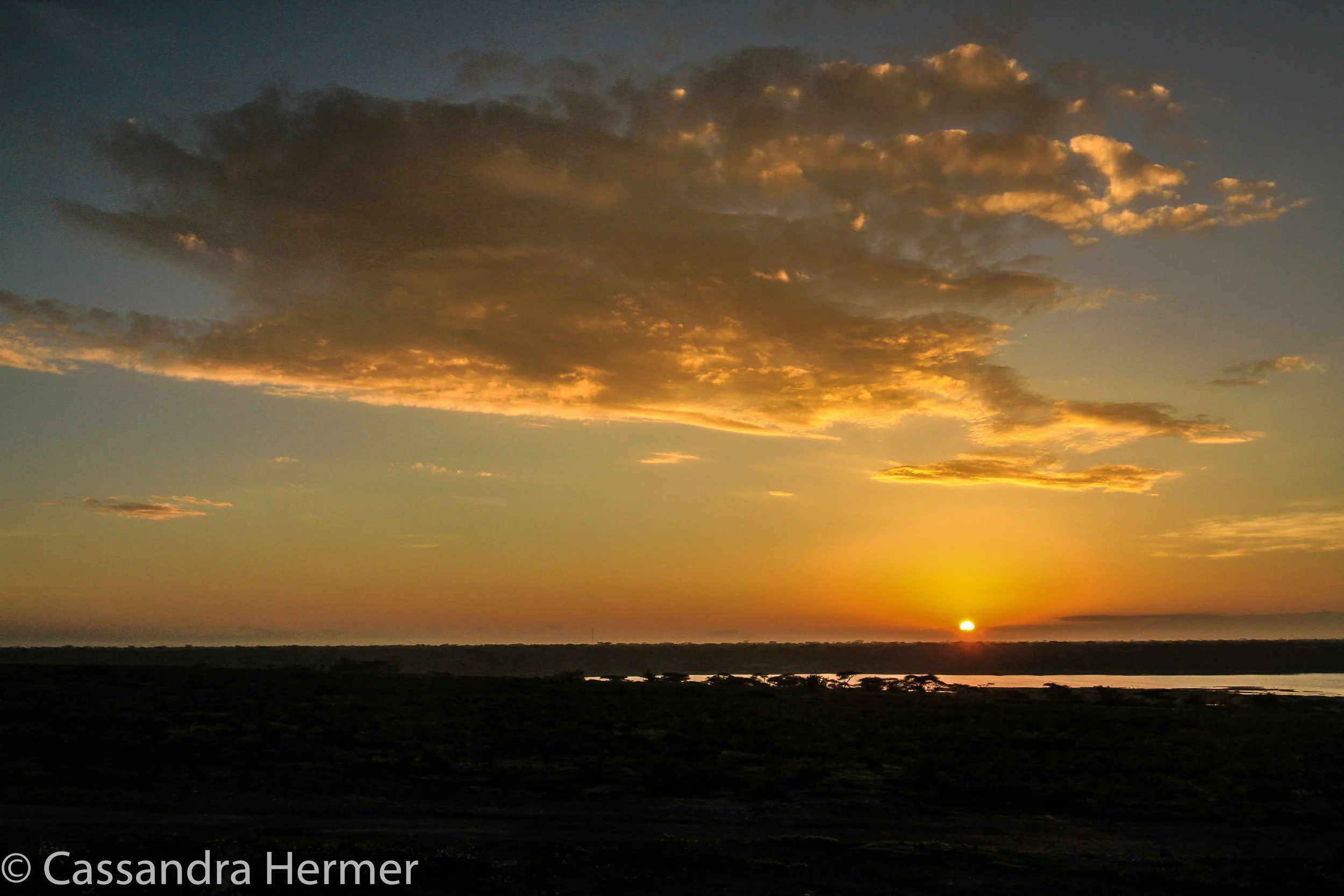  Sunrise in the Serengeti. 