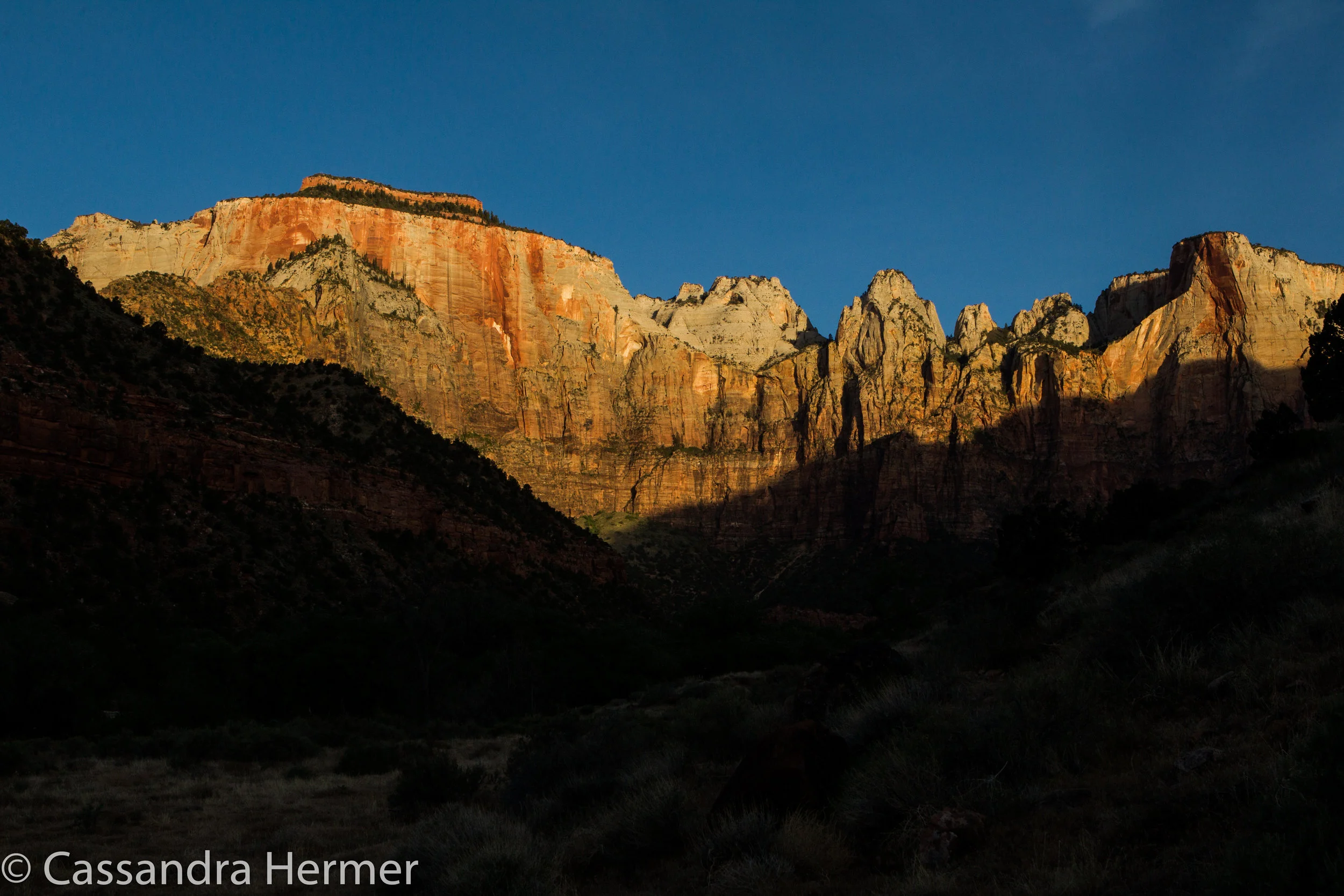  Towers of the Virgin, Zion National Park @ sunrise 