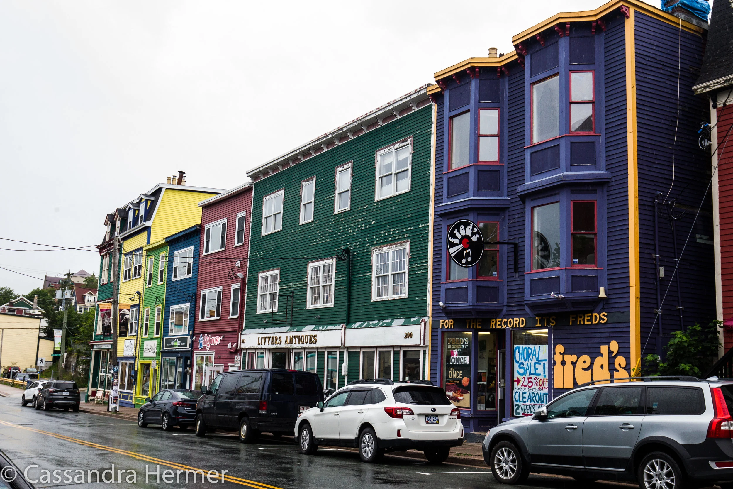  Some of row houses are on top of business’s. 