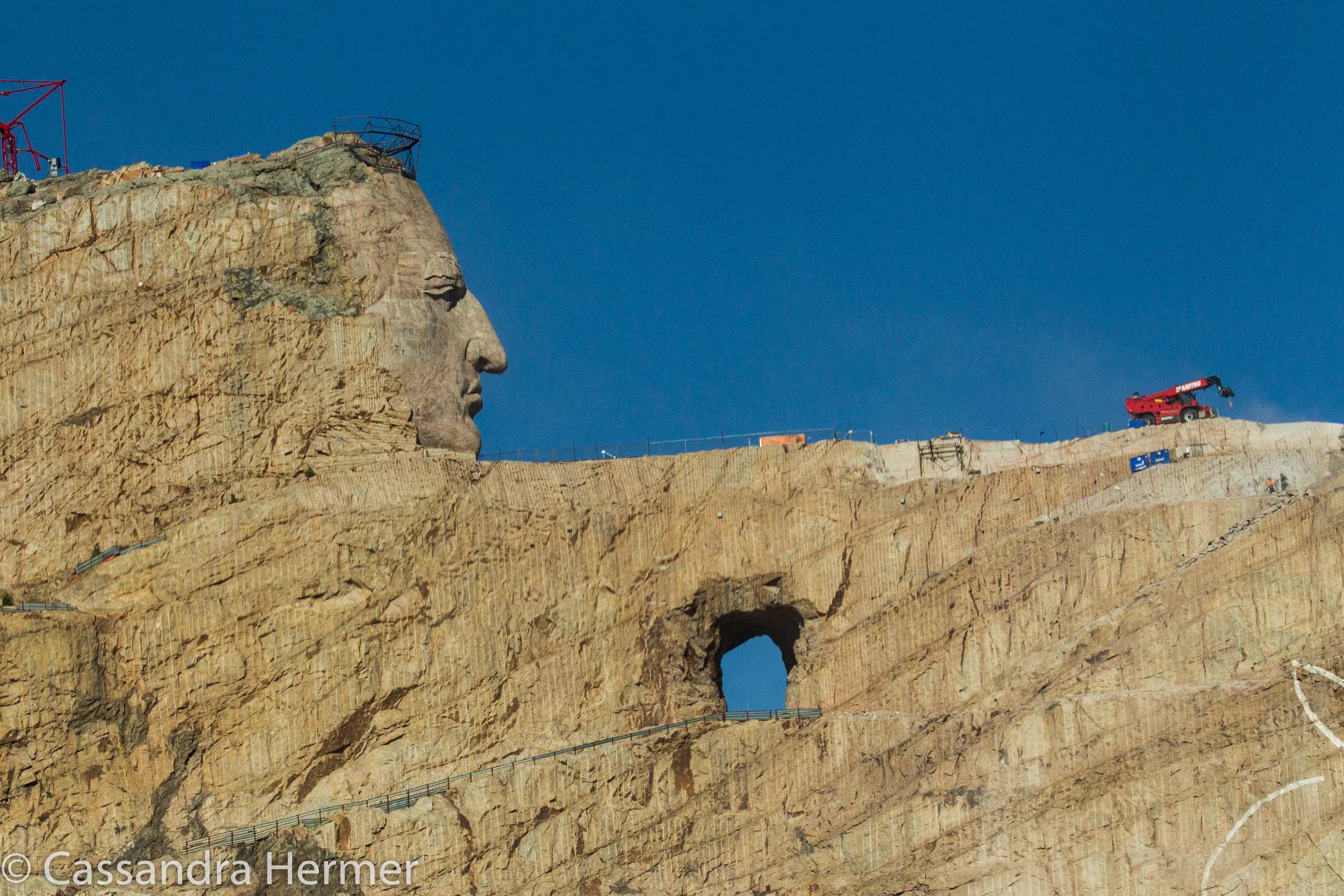  Chief Crazy Horse, a Lakota warrior chief. Located in the Black Hills in South Dakota  