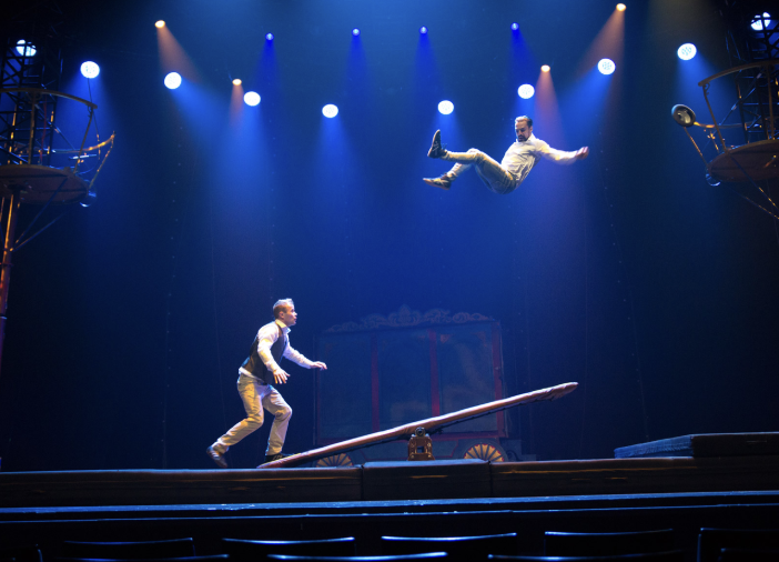 Teeterboard acrobatics